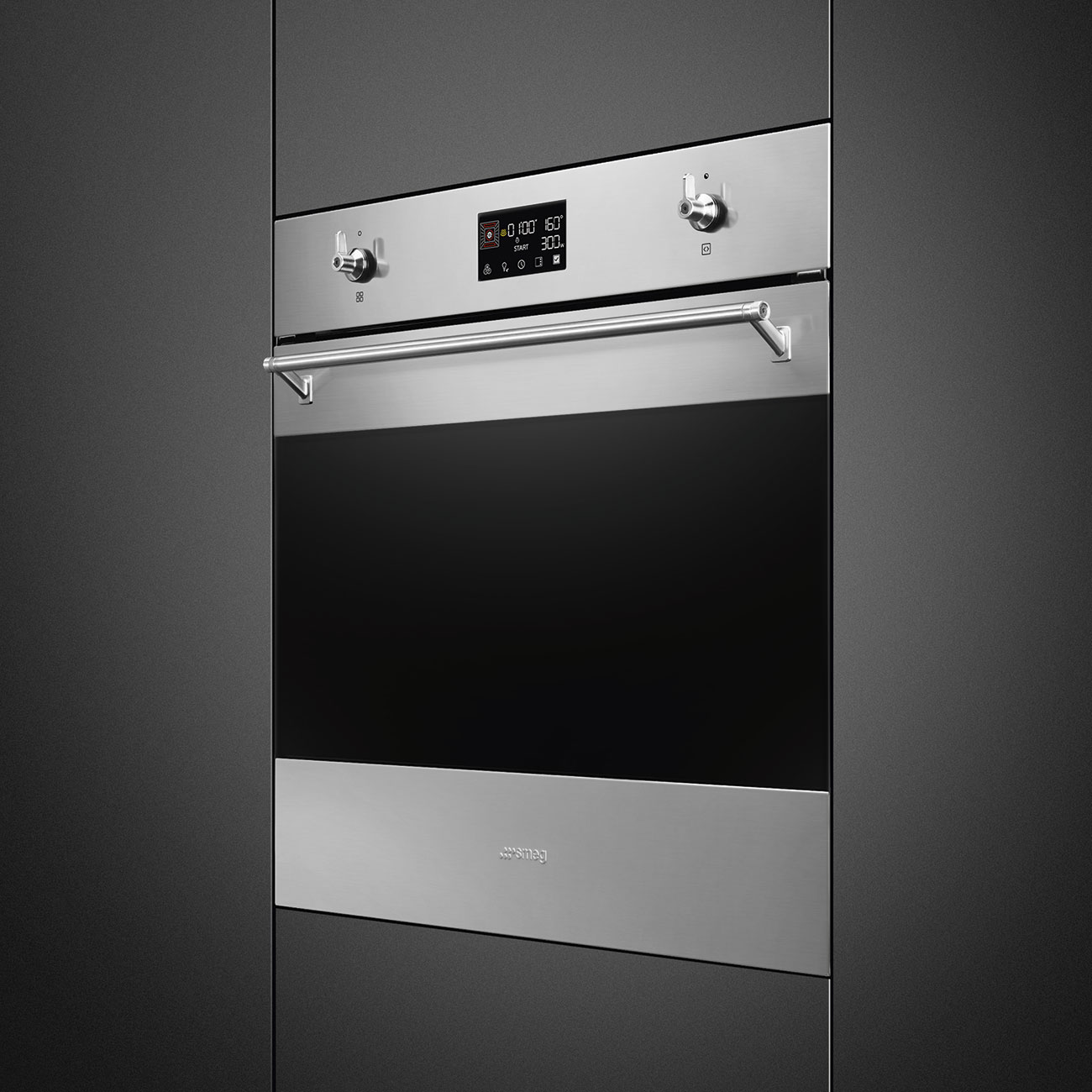 Smeg SO6302M2X Einbau-Backofen mit Mikrowellenfunktion Edelstahl