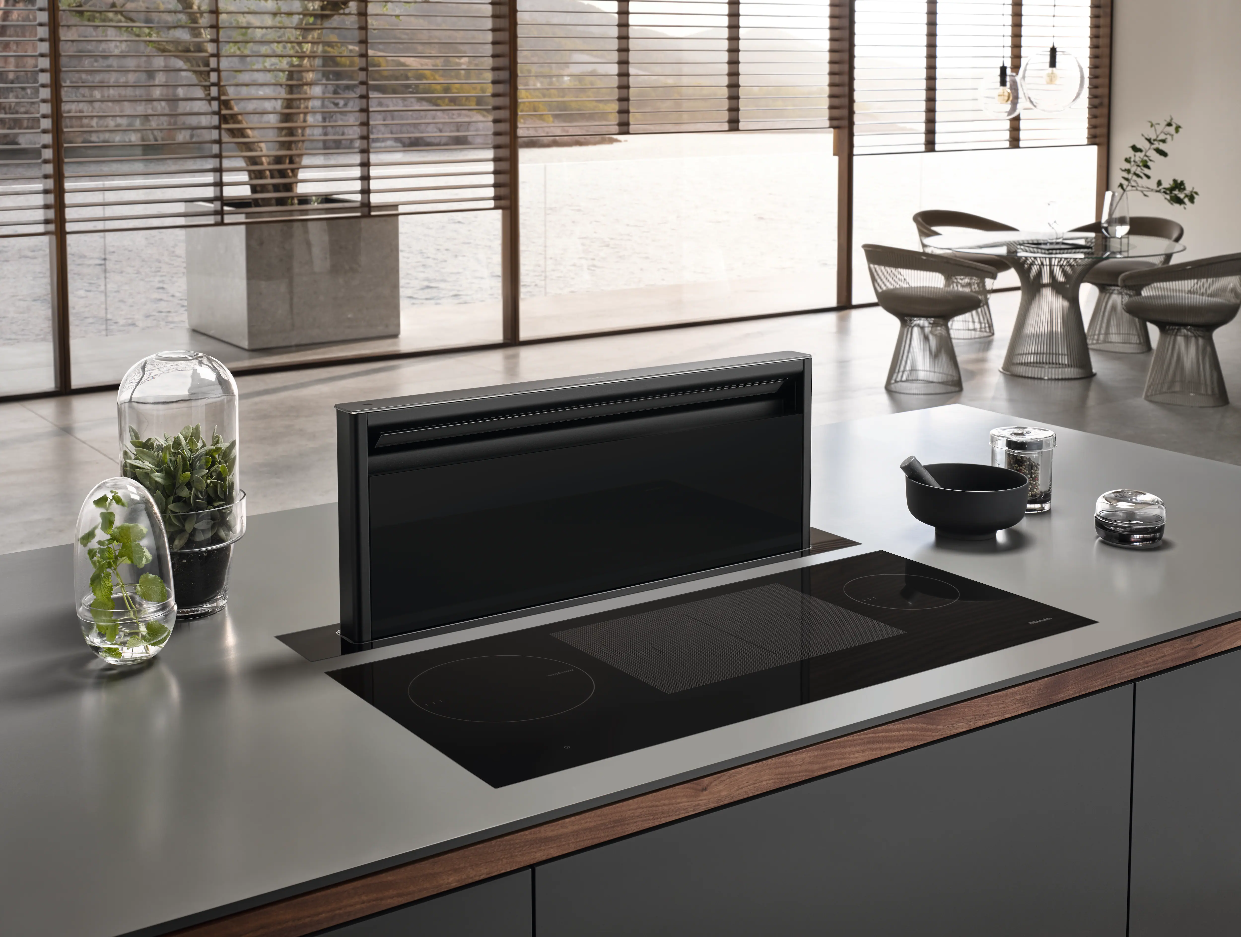 Miele DAD 4841 Black Levantar Downdraft-Dunstabzugshaube Obsidianschwarz