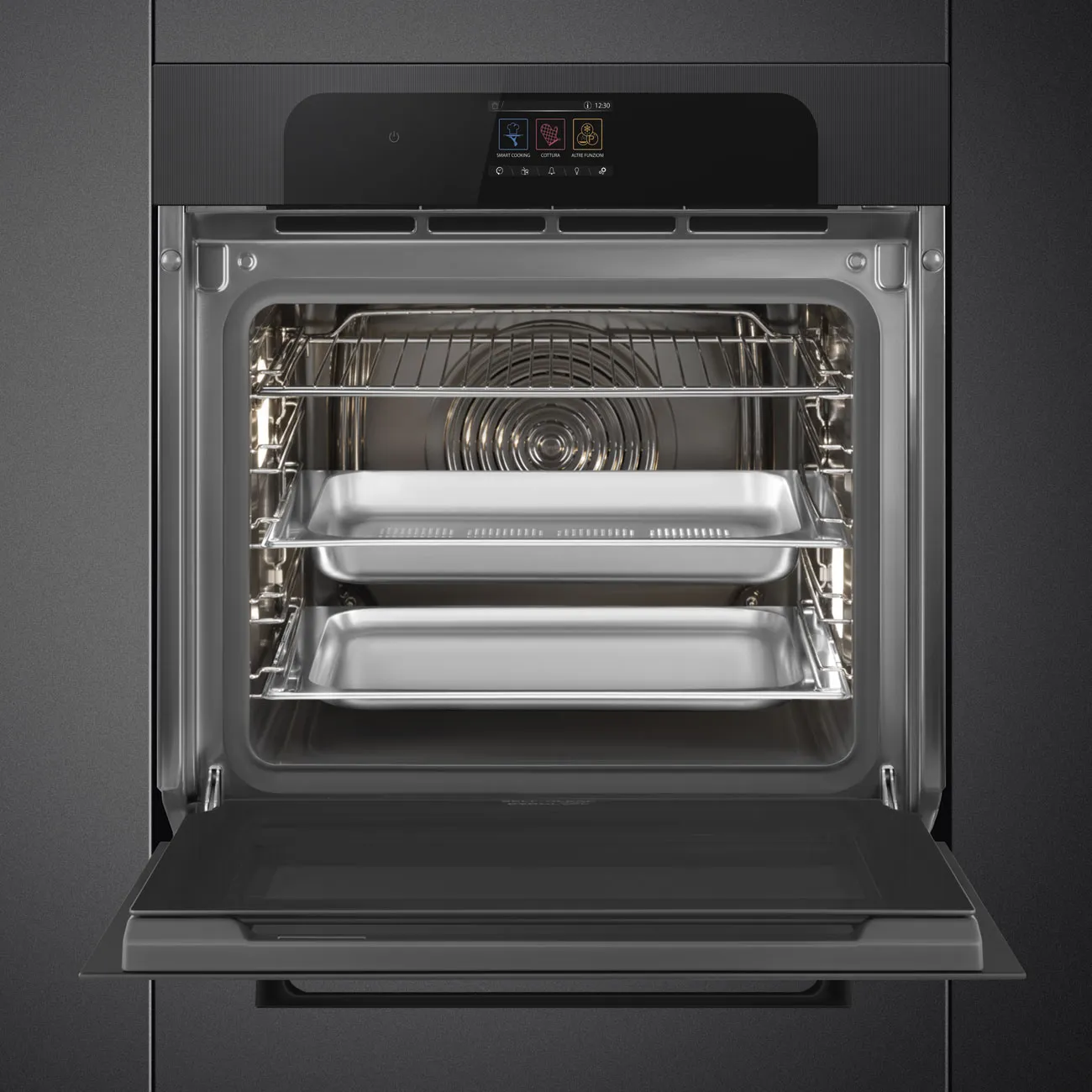 Smeg SO6204S4PB Einbau Backofen mit Dampfunterstützung Schwarz