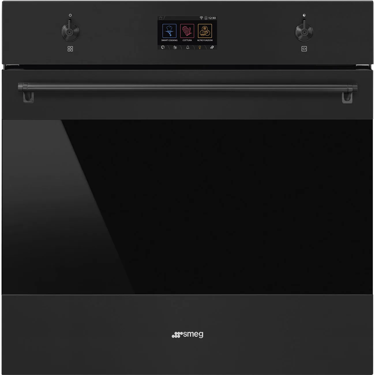 Smeg SO6303APN Einbau-Backofen mit Mikrowellen- und Dampffunktion Schwarz matt