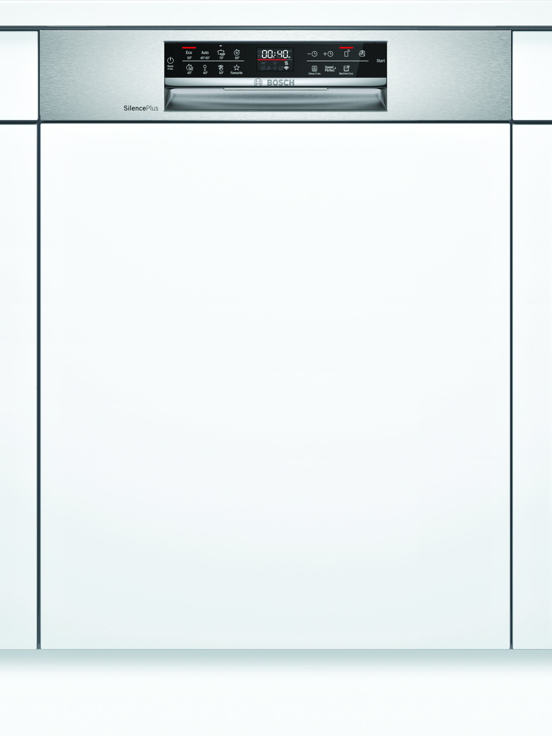 Bosch SMI6ECS57E Teilintegrierter Geschirrspüler Edelstahl