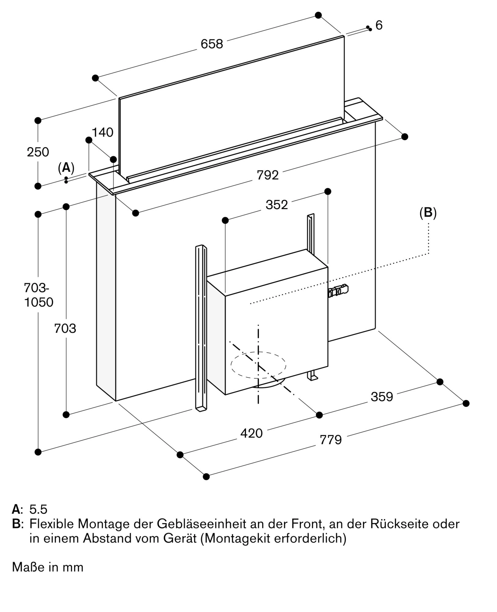 Gaggenau AL200180 Tischlüfter 