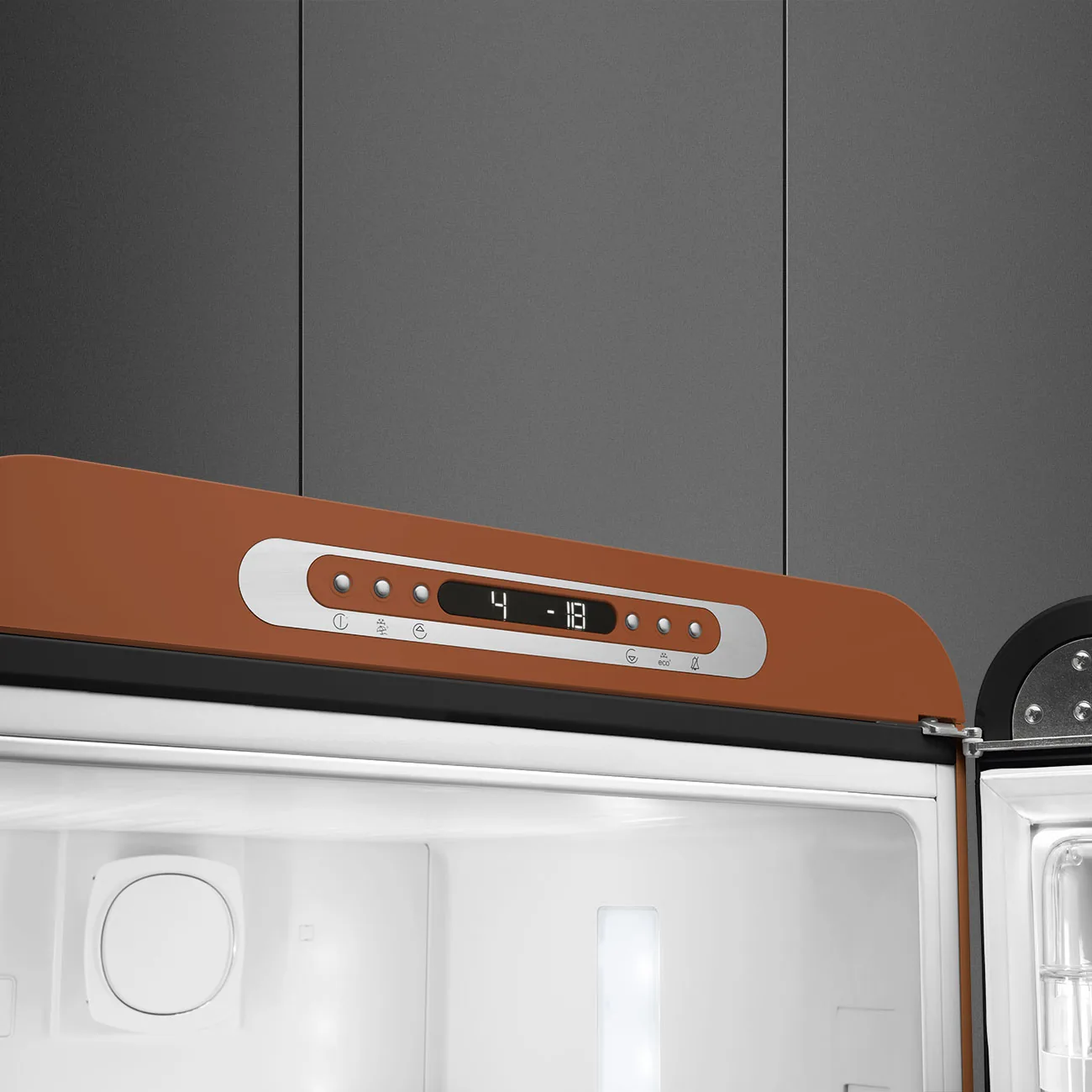 Smeg FAB32RACM6 Stand-Kühl-Gefrierkombination Amber Clay