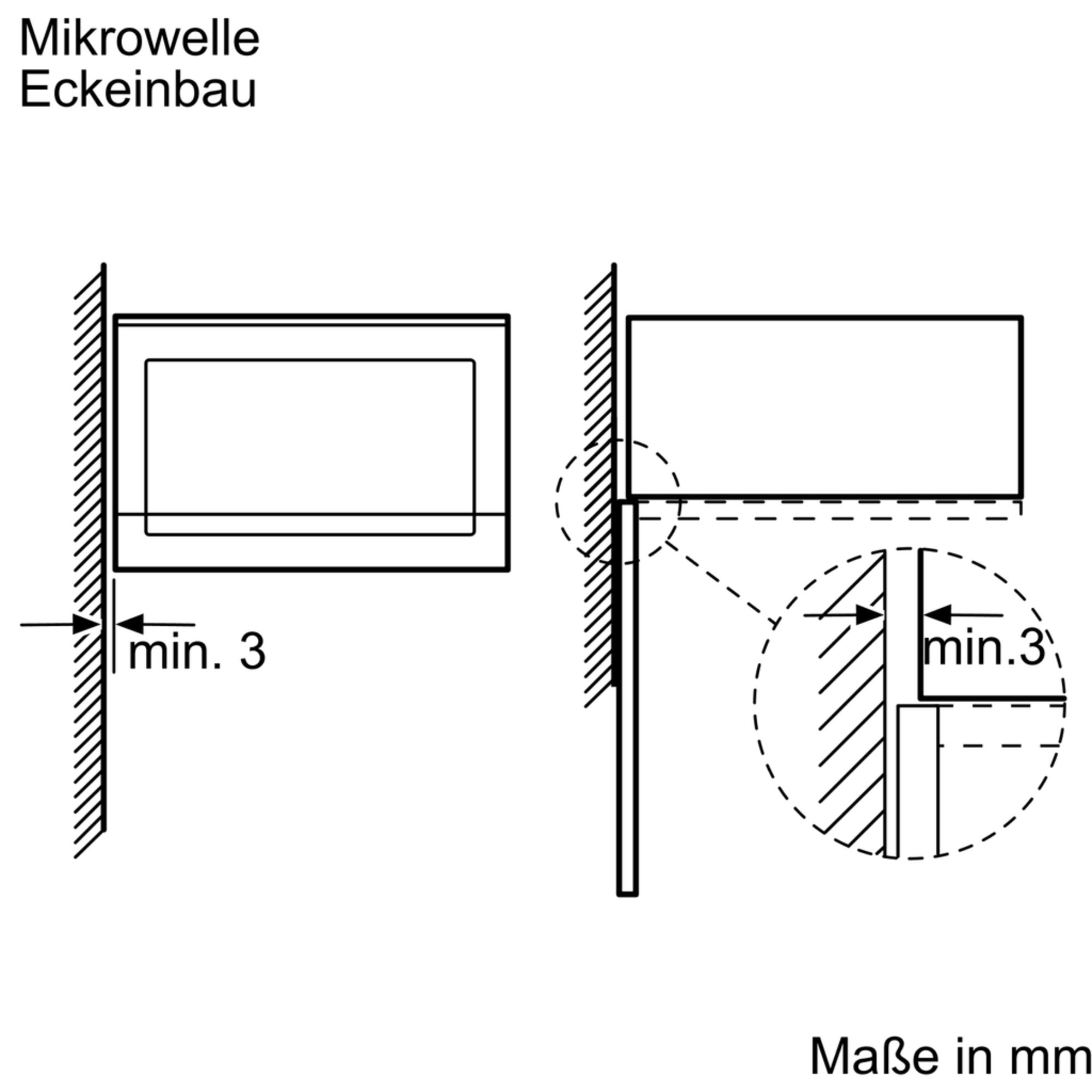 Siemens BF525LMW0 Einbau-Mikrowelle Weiß