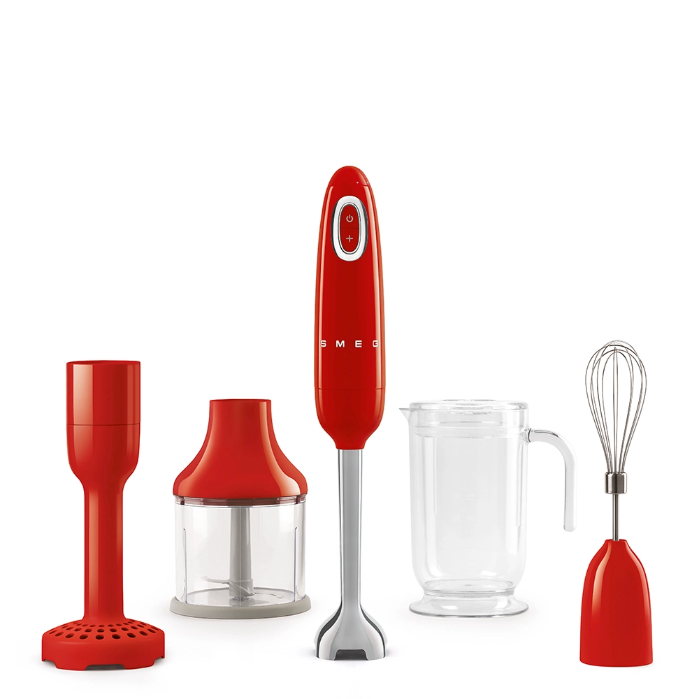 Smeg HBF22RDEU Stabmixer-Set Rot