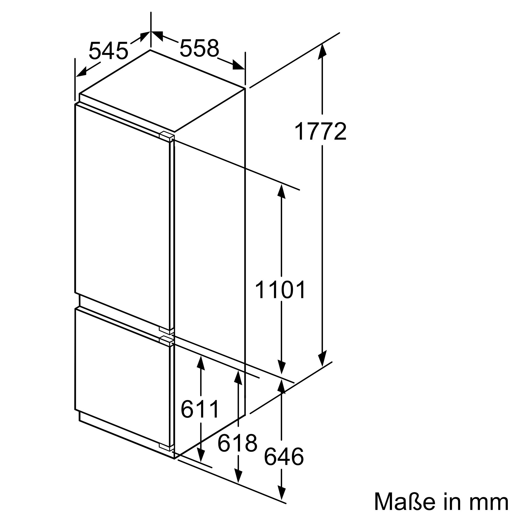 Siemens KI87SSDE0 Einbau-Kühl-Gefrierkombination 