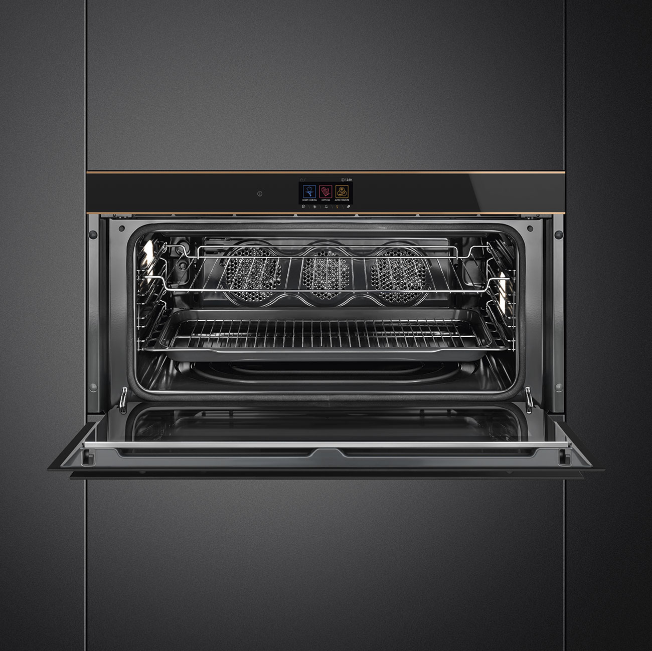 Smeg SFPR9604TNR Einbau-Backofen Schwarz