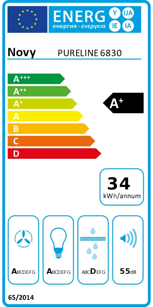 Energy Class A+ - Full EU energy label