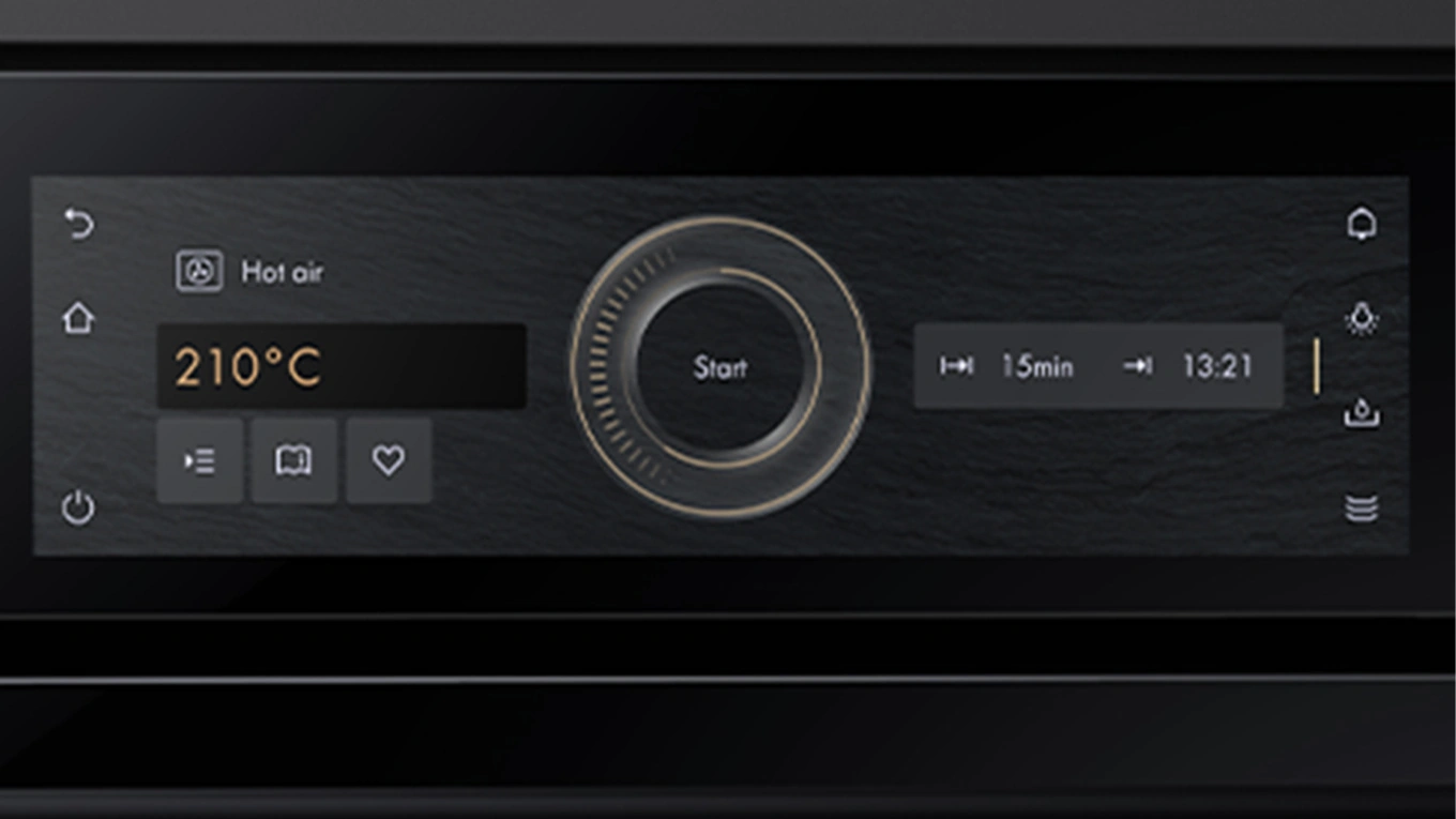 V-ZUG Circle Slider Circle Slider mit Touch Display am V-ZUG Backofen