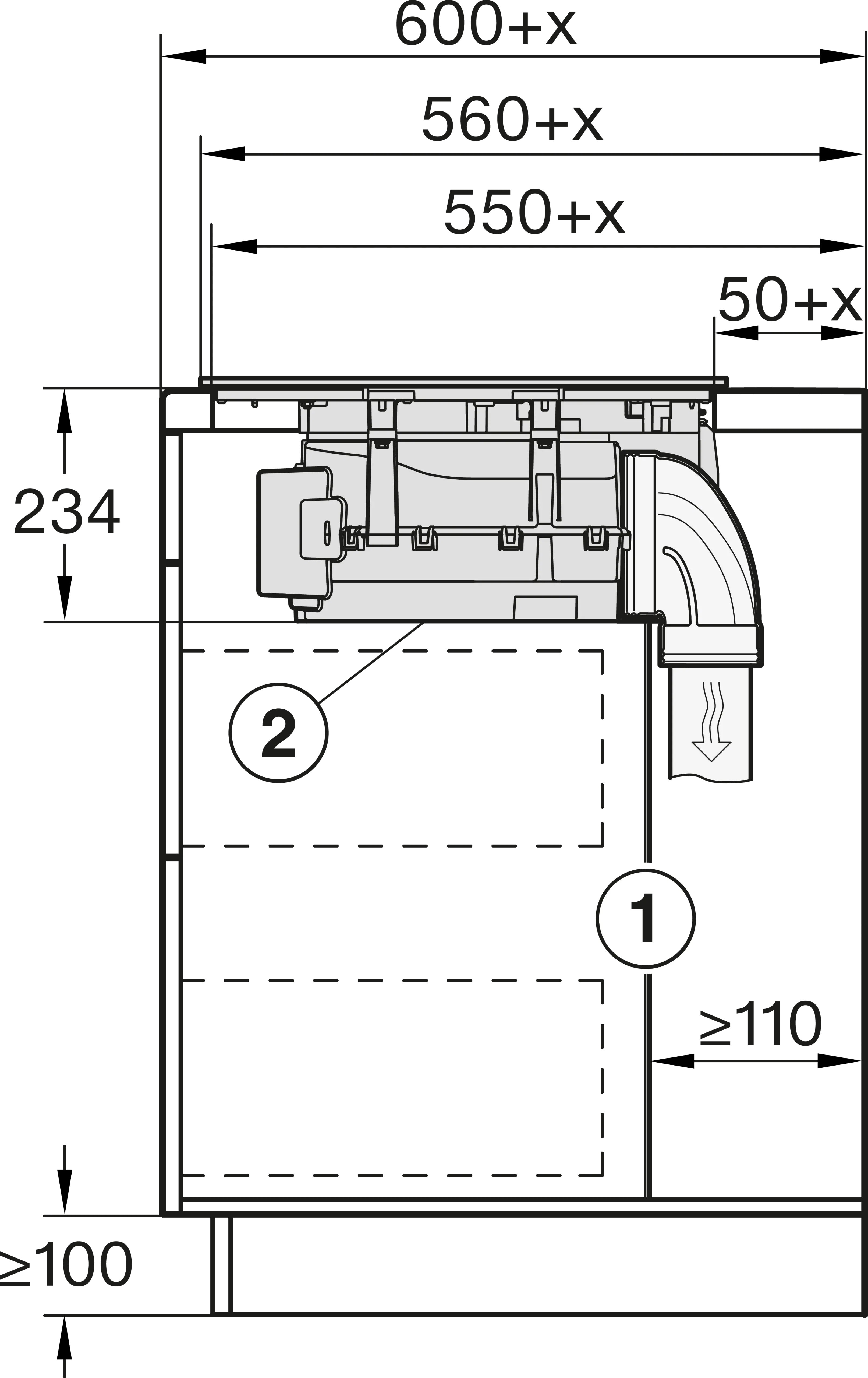 Miele KMDA 7876 FL-A 125 Gala Edition Induktionskochfeld mit integriertem Wrasenabzug Schwarz matt