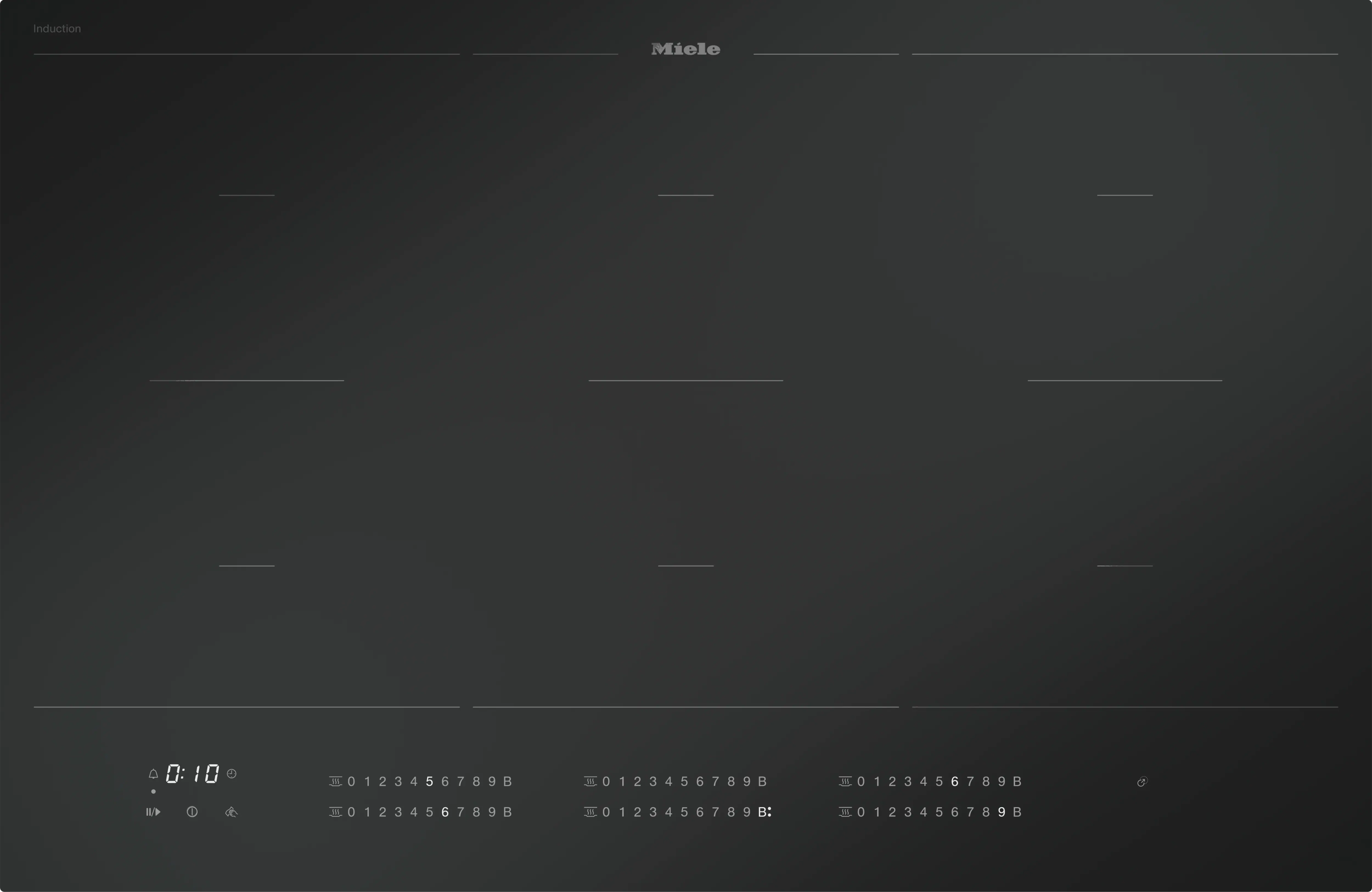 Miele KM 7576 FL 125 Gala Edition Herdunabhängiges Induktionskochfeld Schwarz matt Miele KM 7576 FL 125 Gala Edition Herdunabhängiges Induktionskochfeld Schwarz matt