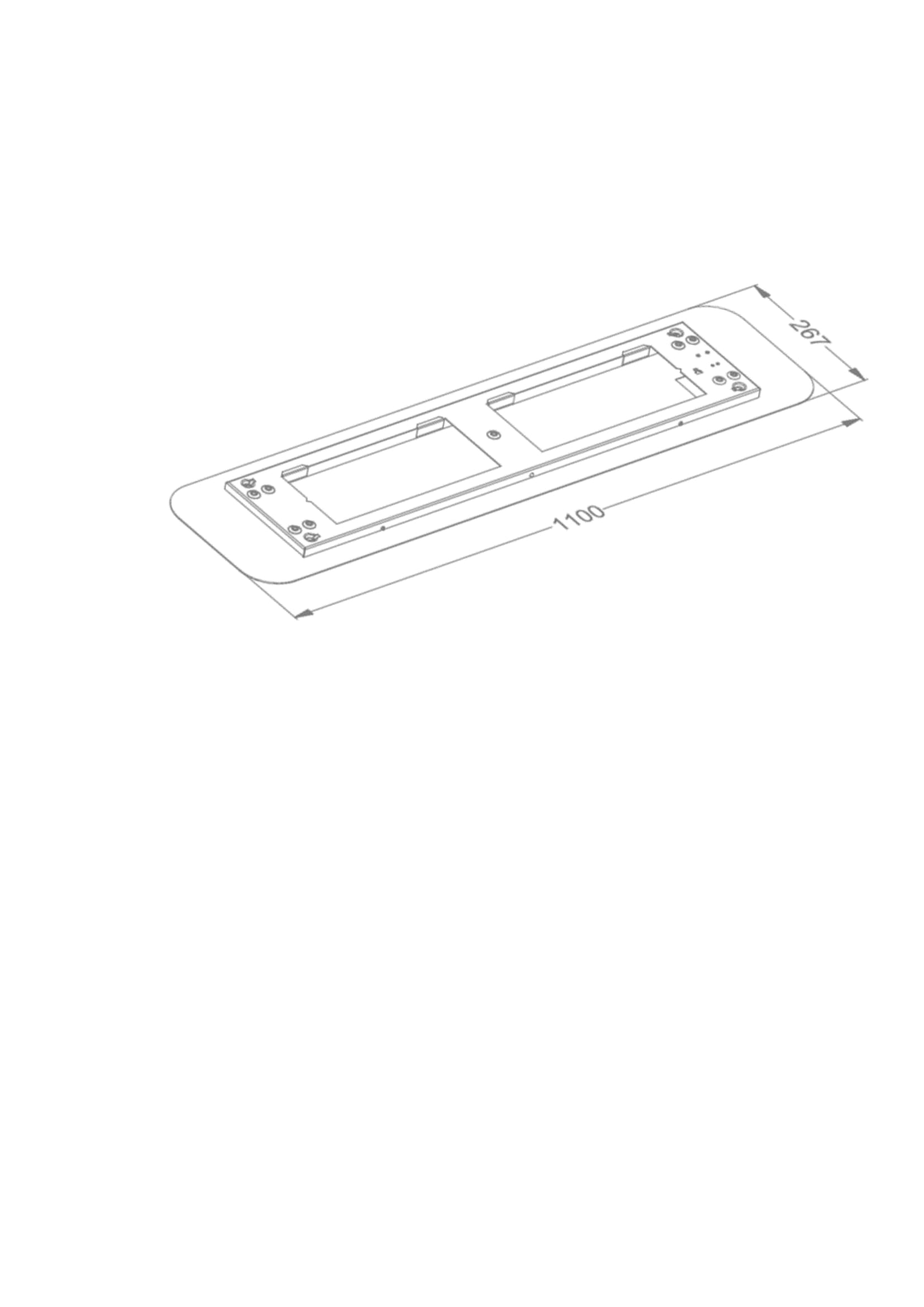 Novy 7550500 Deckenanschlussplatte Weiß