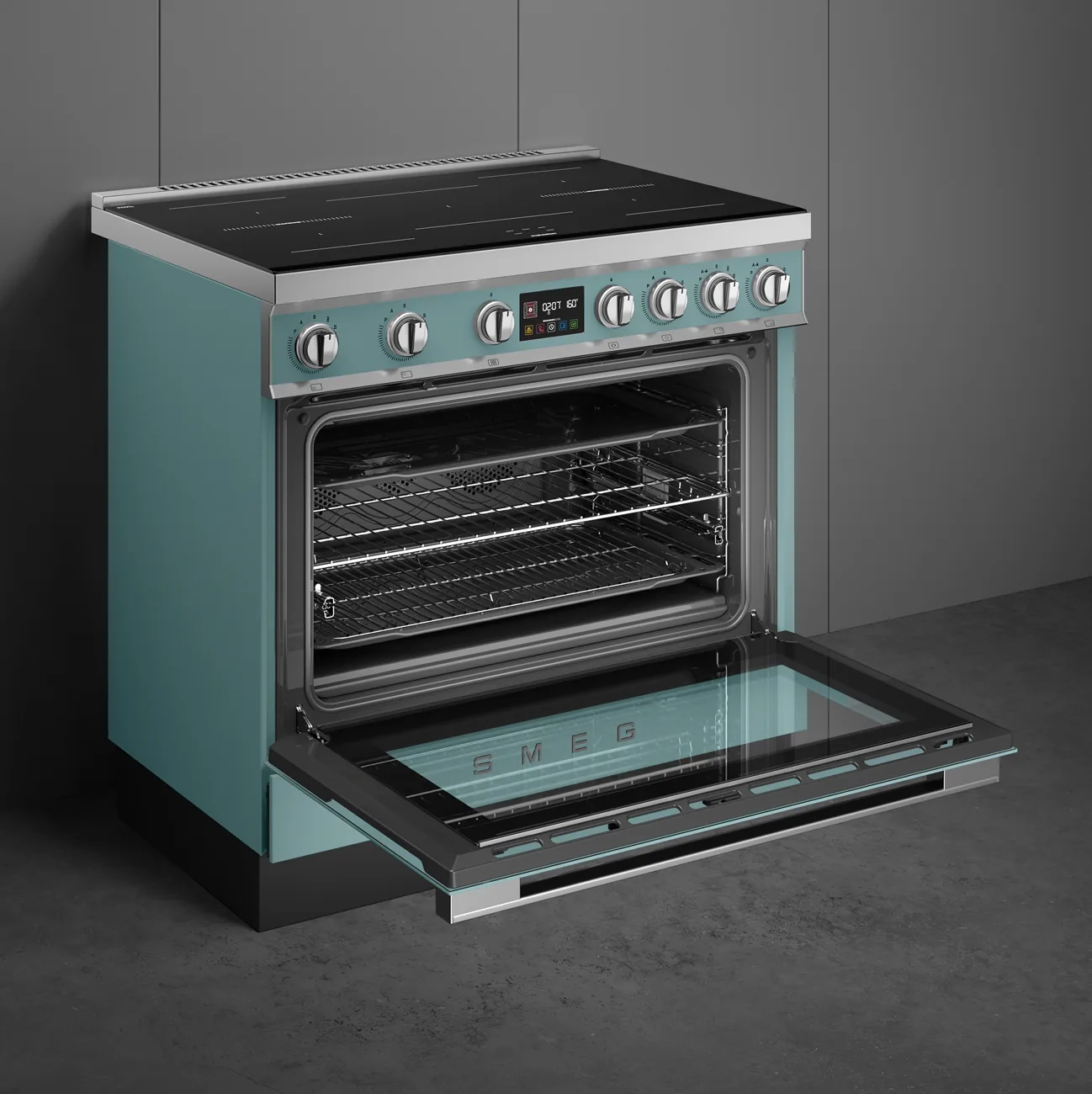 Smeg CPF90I1PEG2 Kochzentrum Emerald Green
