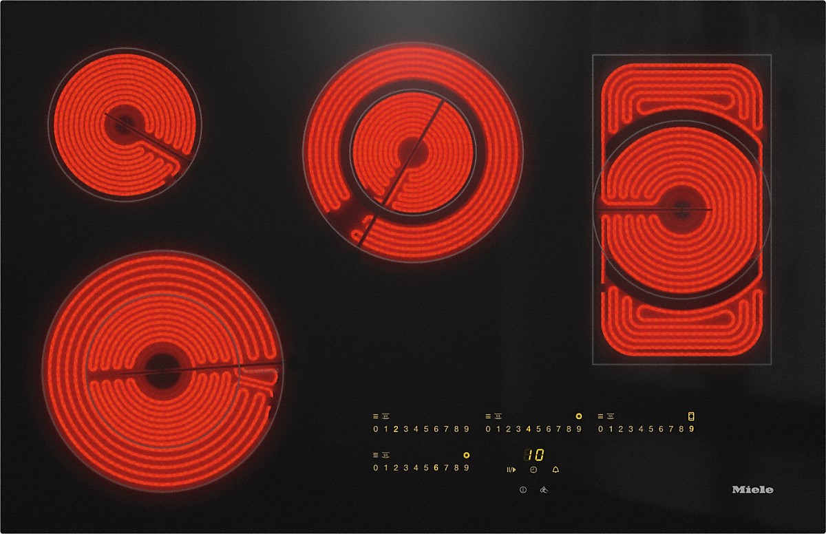 Miele KM 6564 FL Herdunabhängiges Elektrokochfeld Schwarz