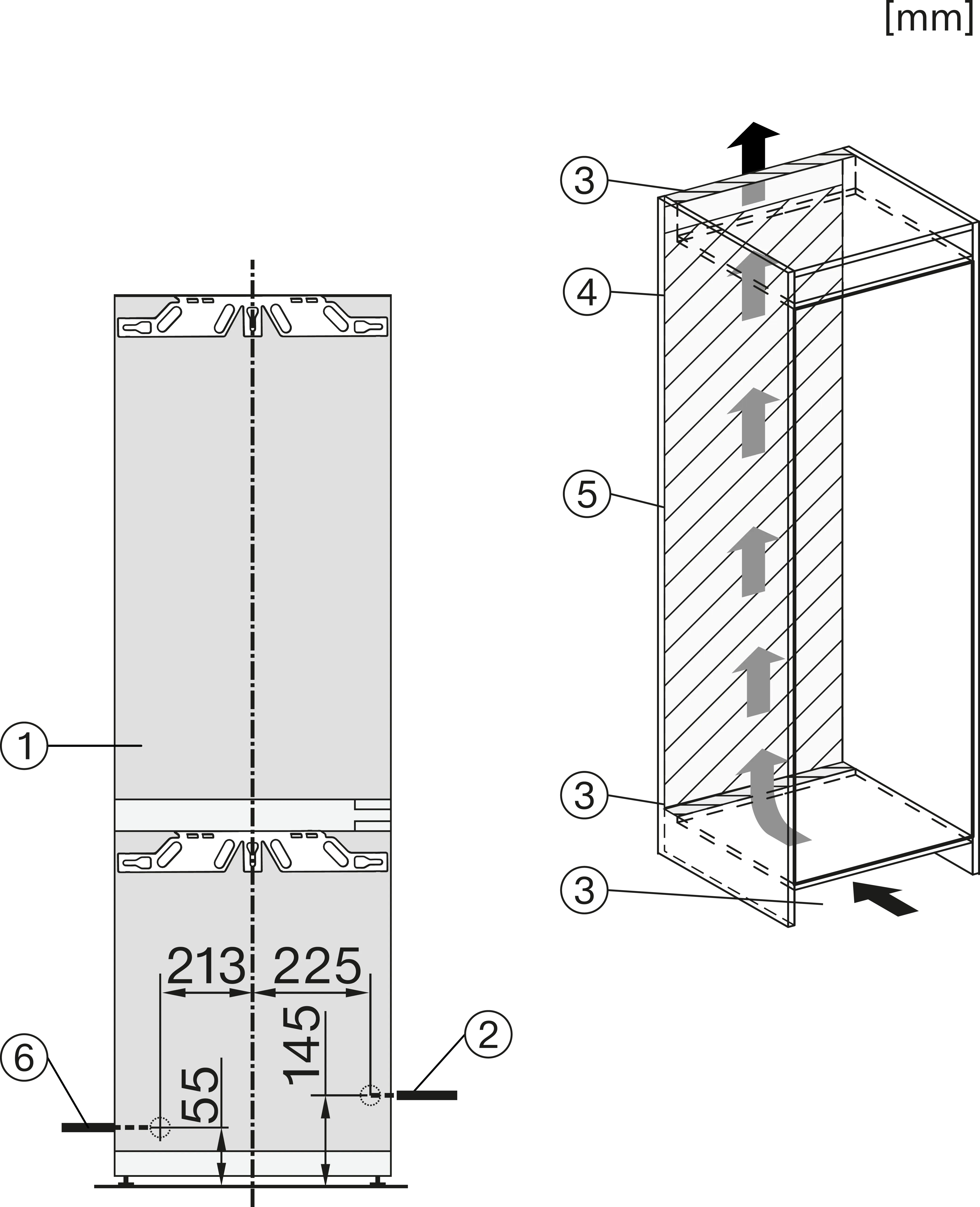 Miele KFN 7795 C Einbau-Kühl-Gefrierkombination