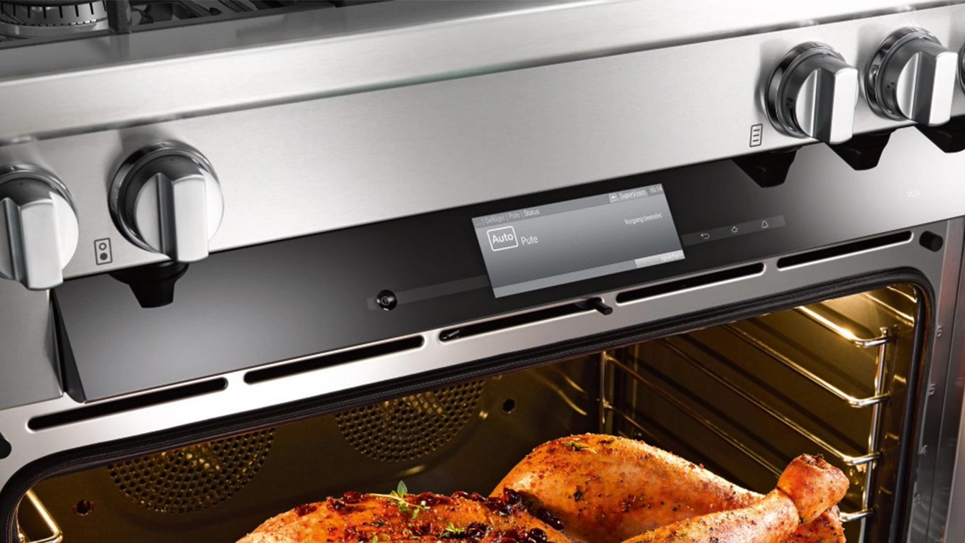 m touch bedienleiste am miele range cooker