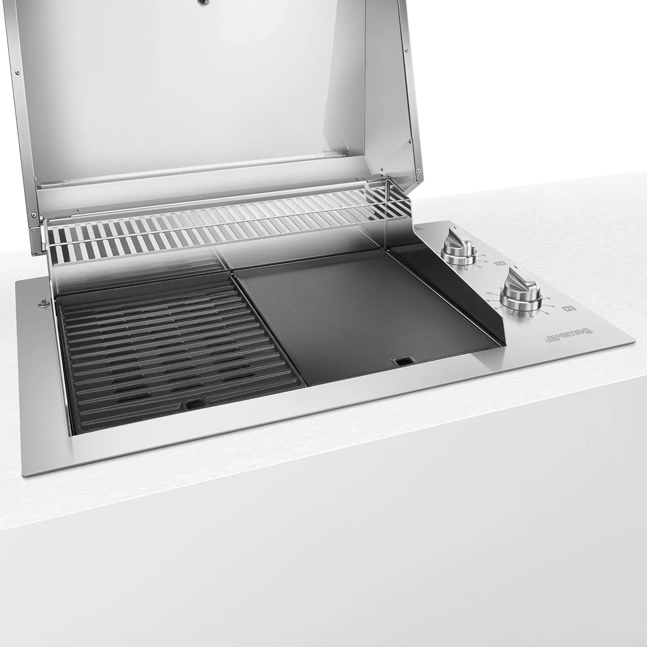 Smeg BBQE90X Elektro-Grill Edelstahl