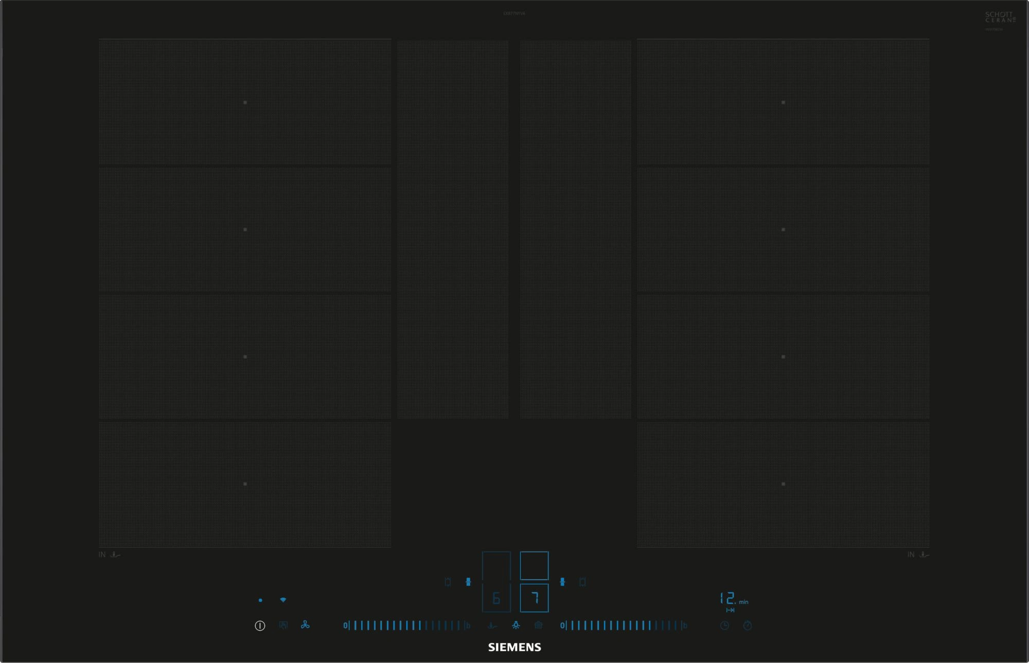 Siemens EX877NYV6E Einbau-Induktionskochfeld Schwarz