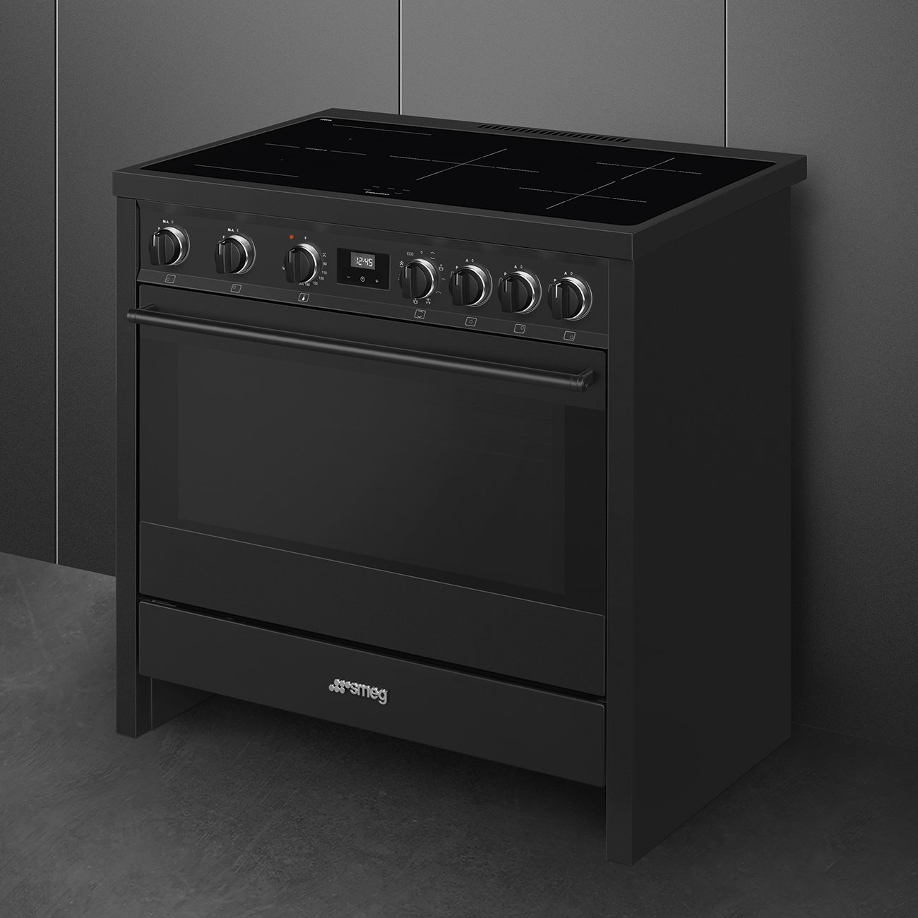 Smeg B95IMAN9 Induktions-Standherd Anthrazit