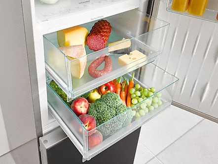Miele Perfect Fresh Kühlschrank zwei volle miele perfect fresh obst- und gemüseschubladen für den kühlschrank