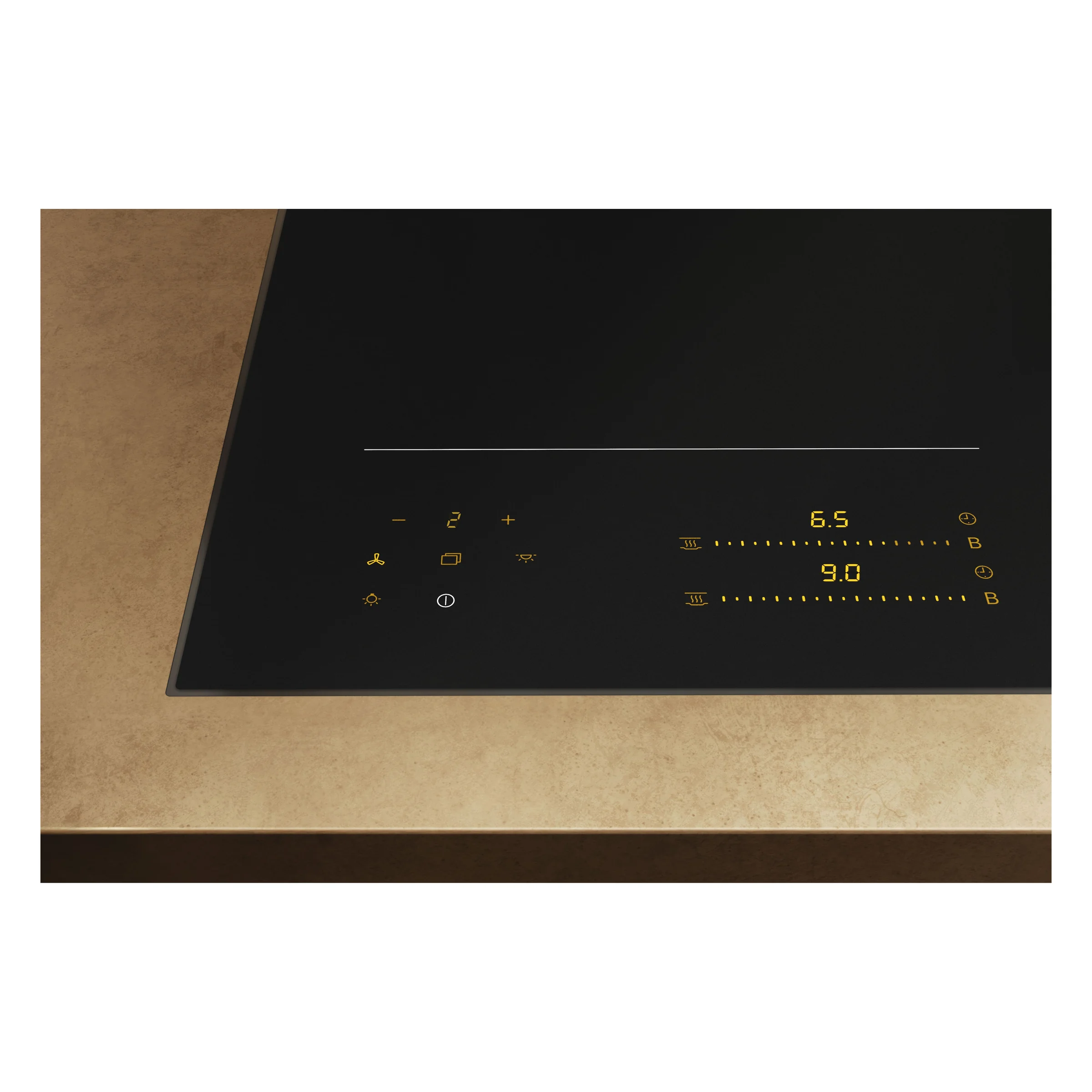 Miele KM 8565 FL MattFinish Herdunabhängiges Induktionskochfeld Schwarz matt