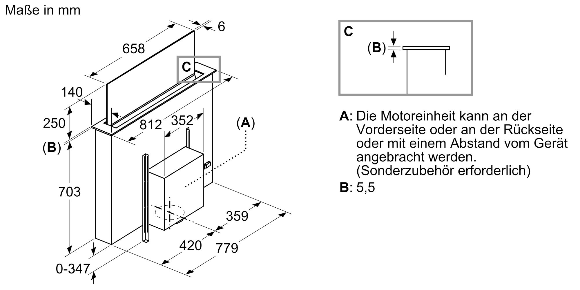 Siemens LD88WMM66 Tischlüfter Schwarz