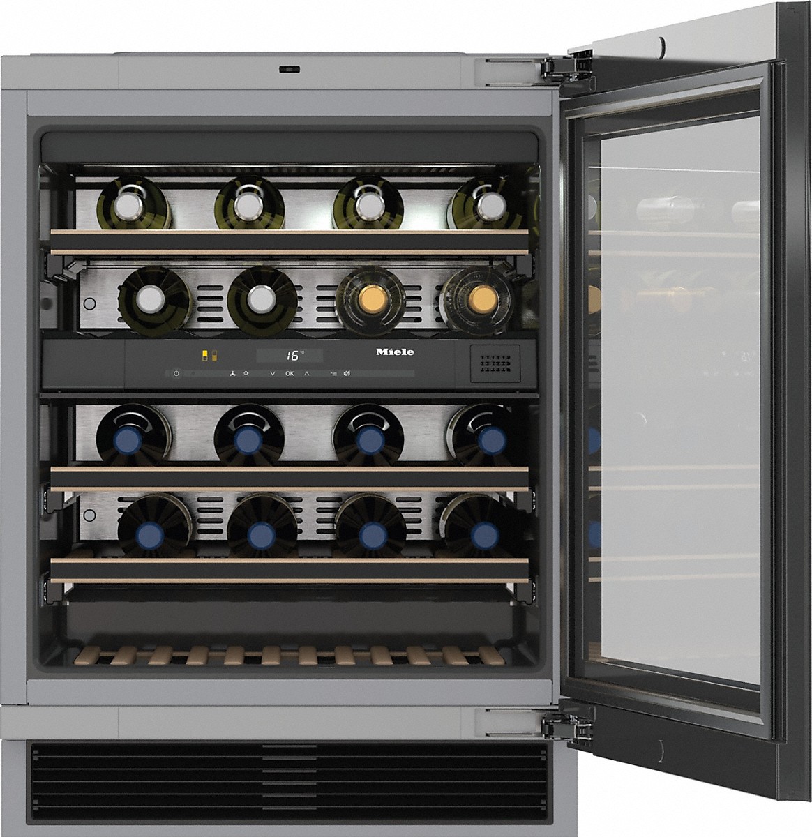 Miele KWT 6322 UG Unterbau-Weintemperierschrank Edelstahl