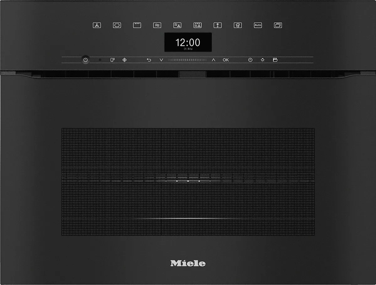 Miele H 7440 BMX Griffloser Kompakt-Backofen mit Mikrowelle Obsidianschwarz Miele H 7440 BMX Griffloser Kompakt-Backofen mit Mikrowelle Obsidianschwarz
