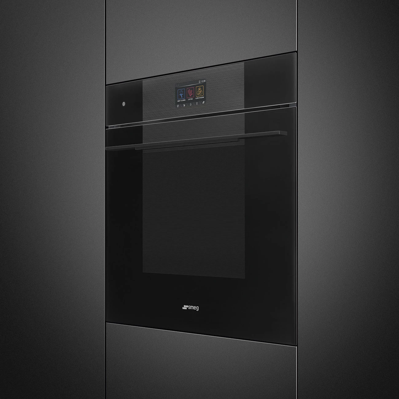 Smeg SO6104APB3 Einbau-Backofen mit Mikrowellen- und Dampffunktion Schwarz