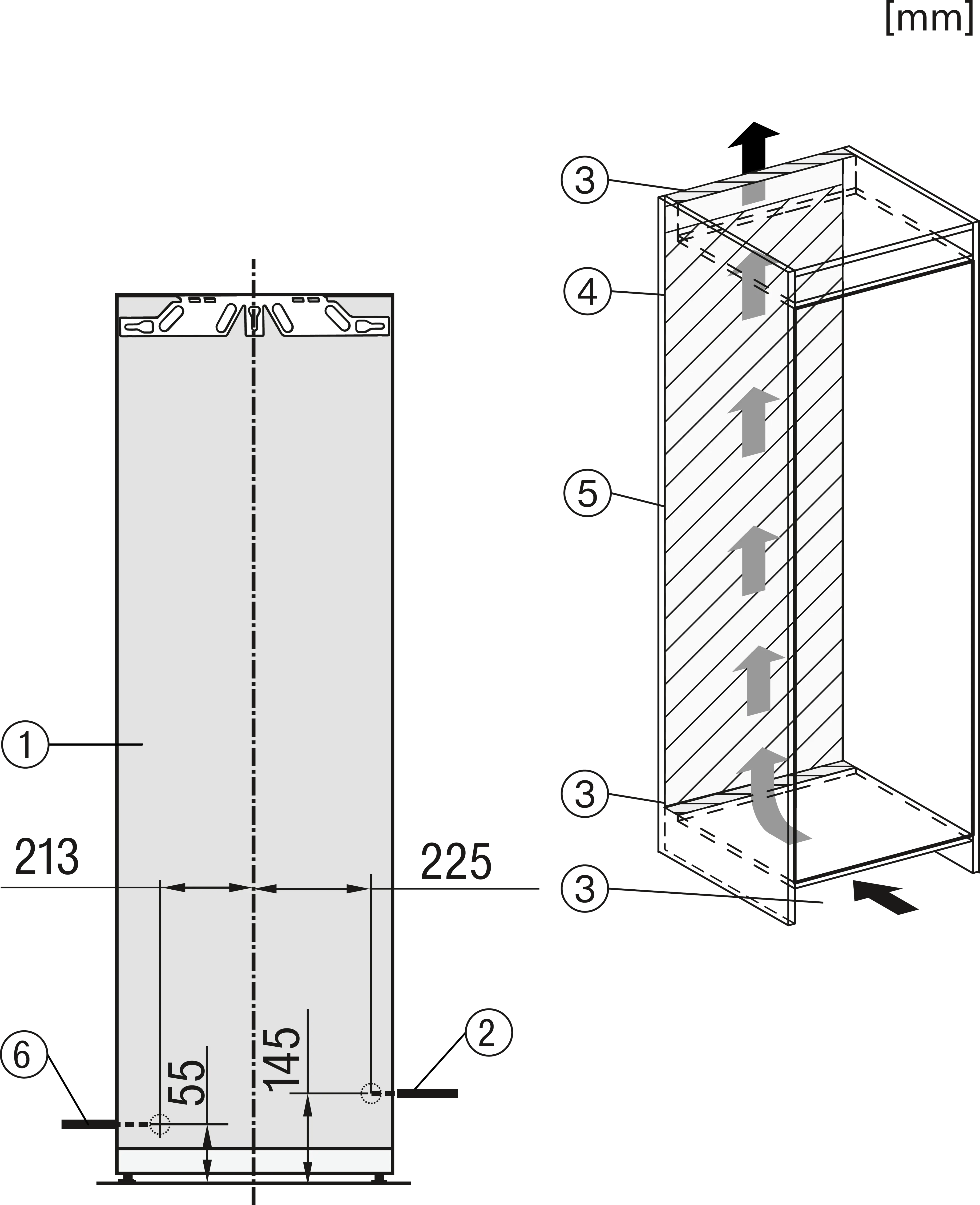 Miele FNS 7794 D Li Einbau-Gefrierschrank