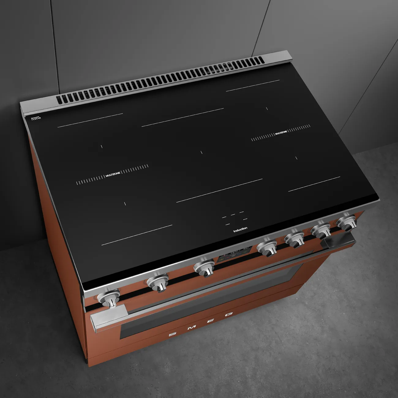 Smeg CPF90I1PAC2 Kochzentrum Amber Clay