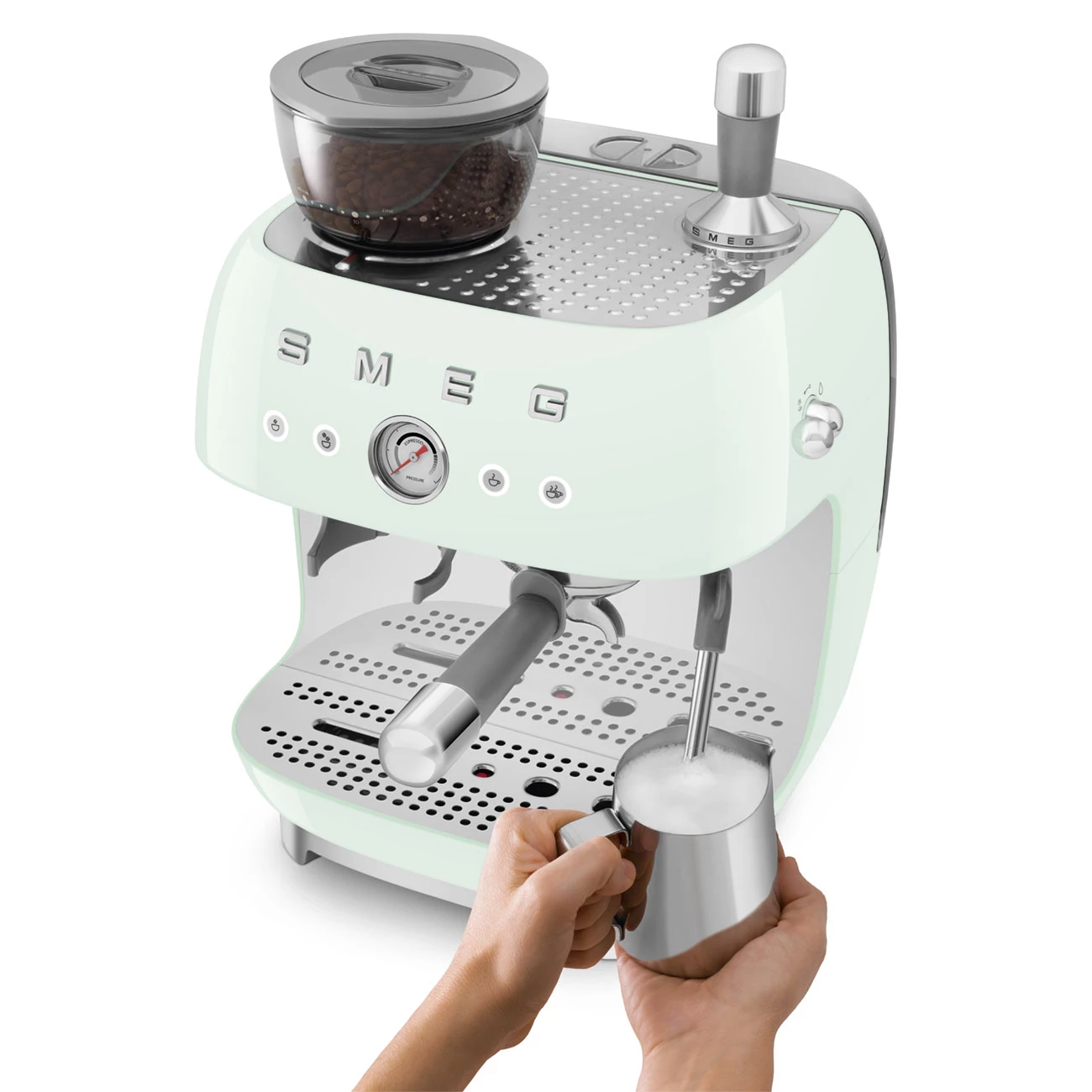 Smeg EGF03PGEU Espresso-Kaffeemaschine Pastellgrün Smeg EGF03PGEU Espresso-Kaffeemaschine Pastellgrün