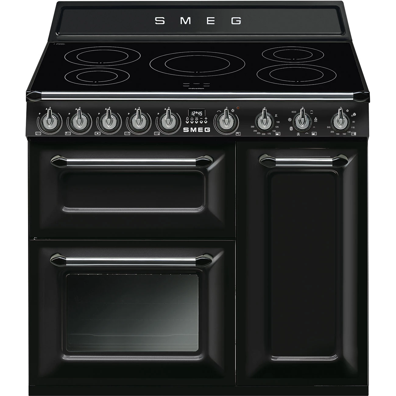 Smeg TR93IBL2 Induktions-Standherd Schwarz