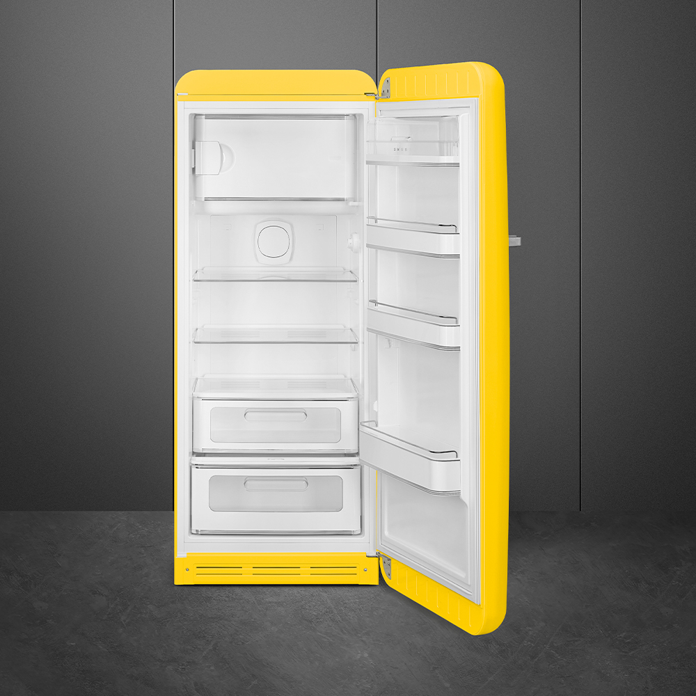 Smeg FAB28RYW5 Stand-Kühlschrank Gelb