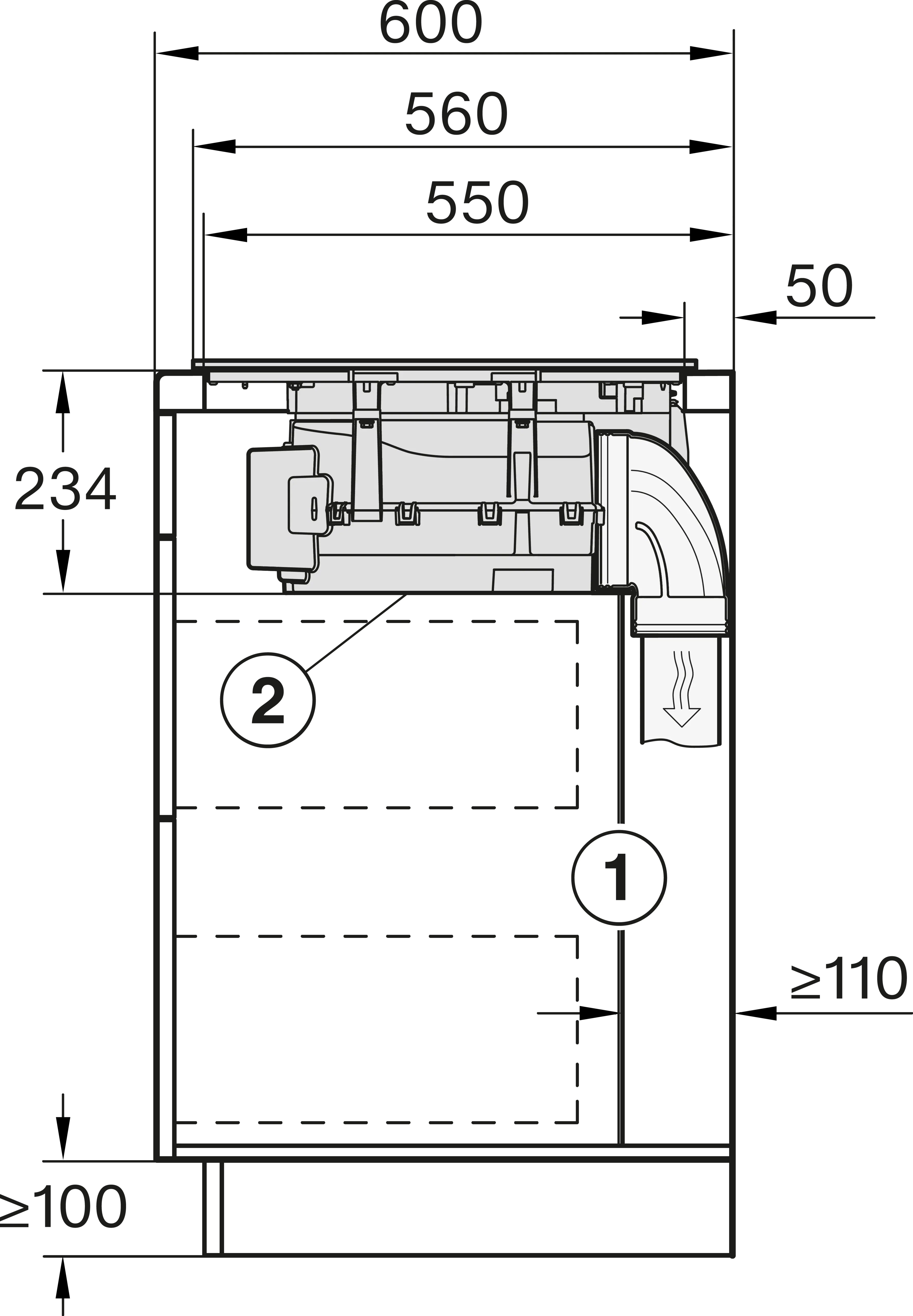Miele KMDA 7876 FL-U 125 Gala Edition Induktionskochfeld mit integriertem Wrasenabzug Schwarz matt
