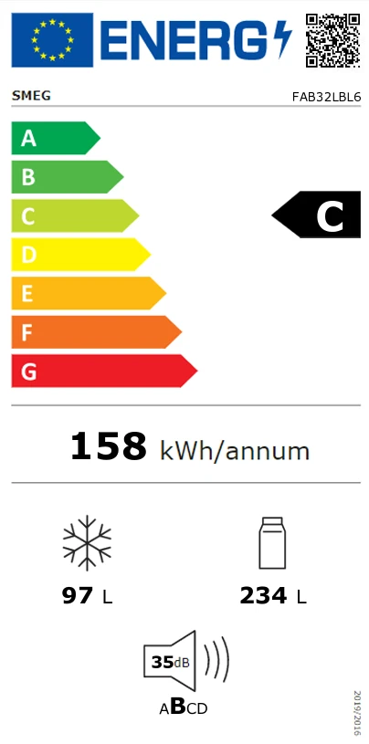 Energieklasse C - Vollständiges EU-Energielabel