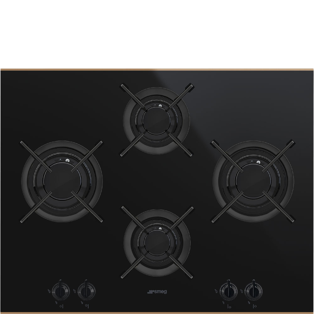 Smeg PV664LCNRDE Gaskochfeld Schwarz