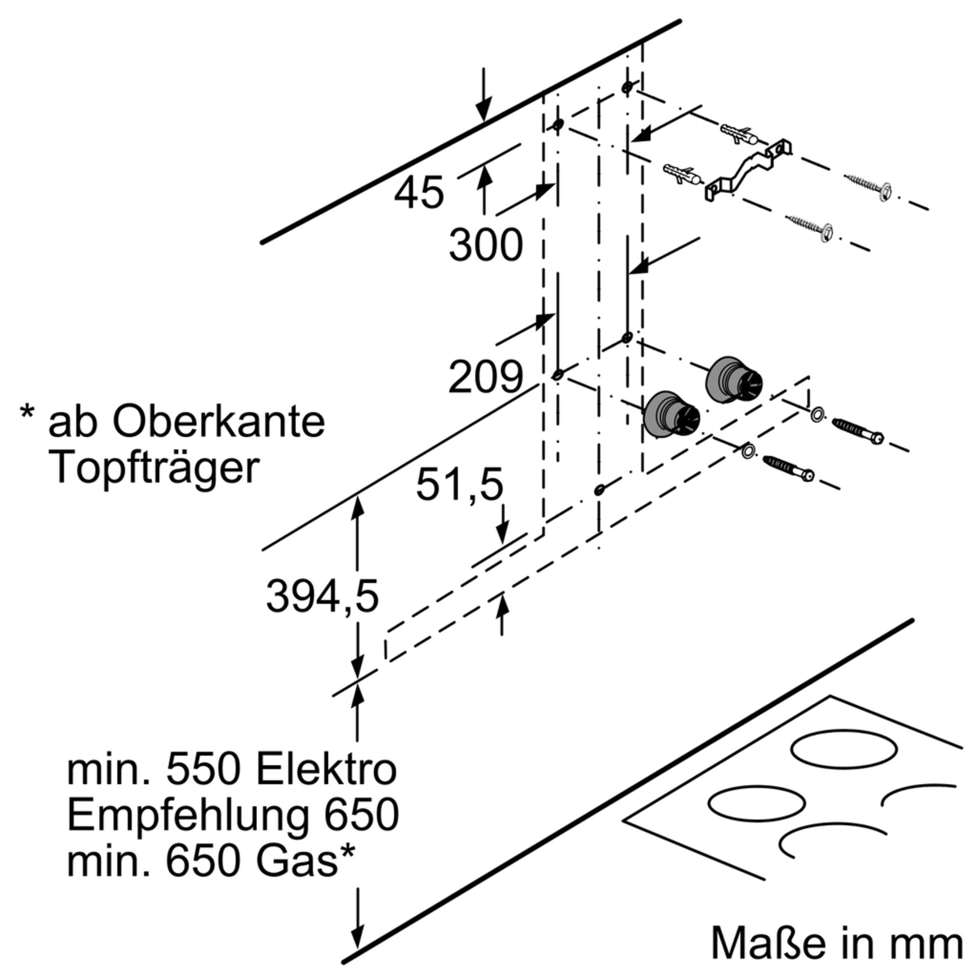 Siemens LC91BUV55 Wandesse Edelstahl