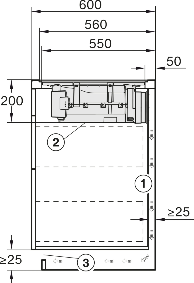 Miele KMDA 7473 FL-U Silence Induktionskochfeld mit integriertem Wrasenabzug Schwarz