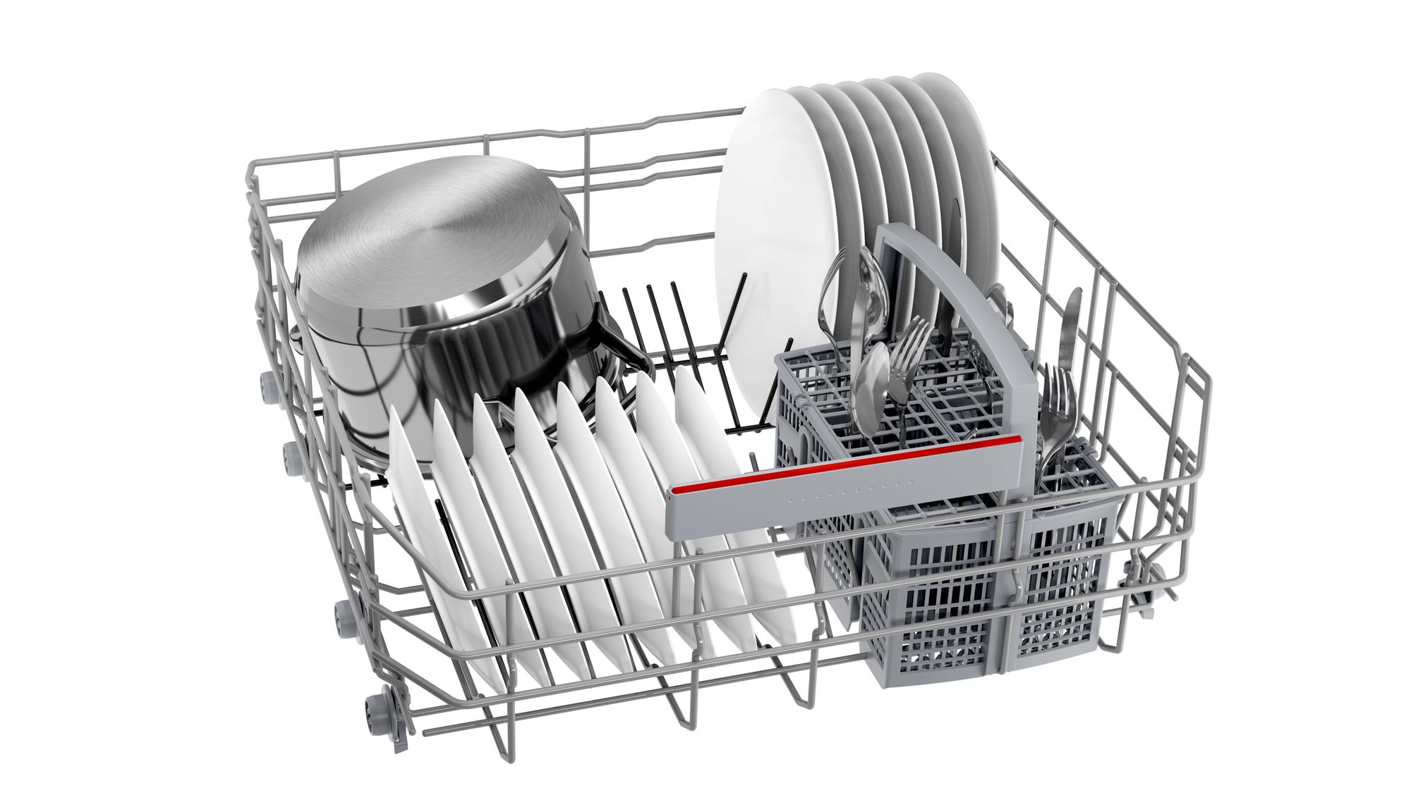 Bosch SBV4HBX40E Vollintegrierter Geschirrspüler Edelstahl