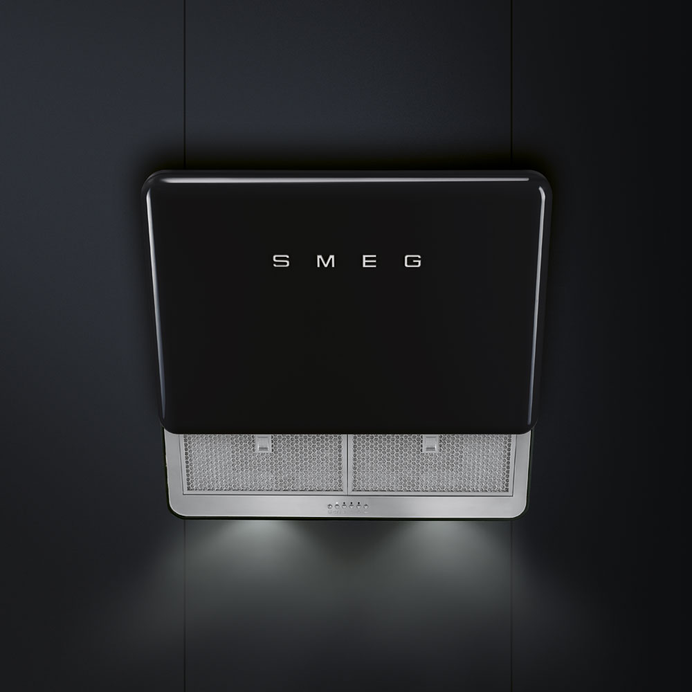Smeg KFAB75BL Wand-Dunstabzugshaube Schwarz