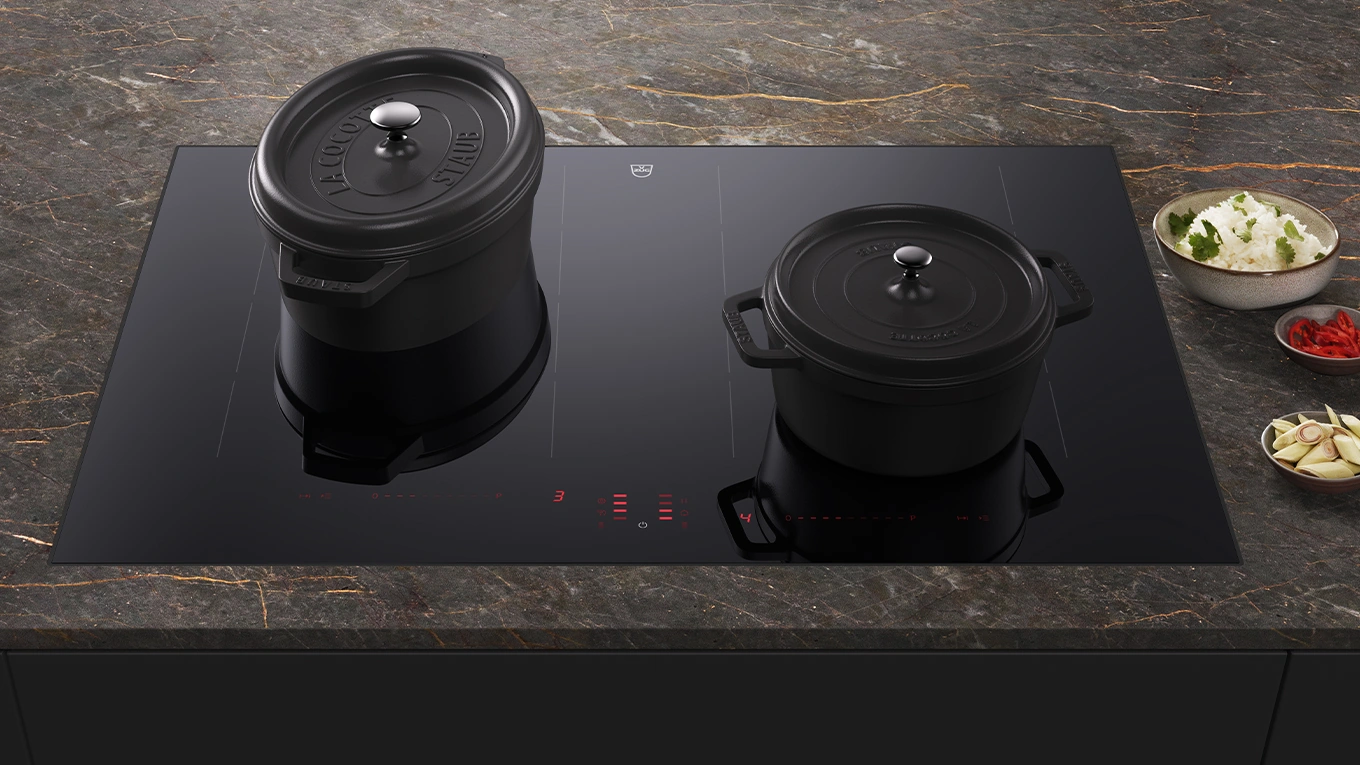 V-ZUG CookTop V4000 Kochfeld mit ZoneFlex V-ZUG CookTop V4000 Kochfeld mit ZoneFlex Flexinduktion