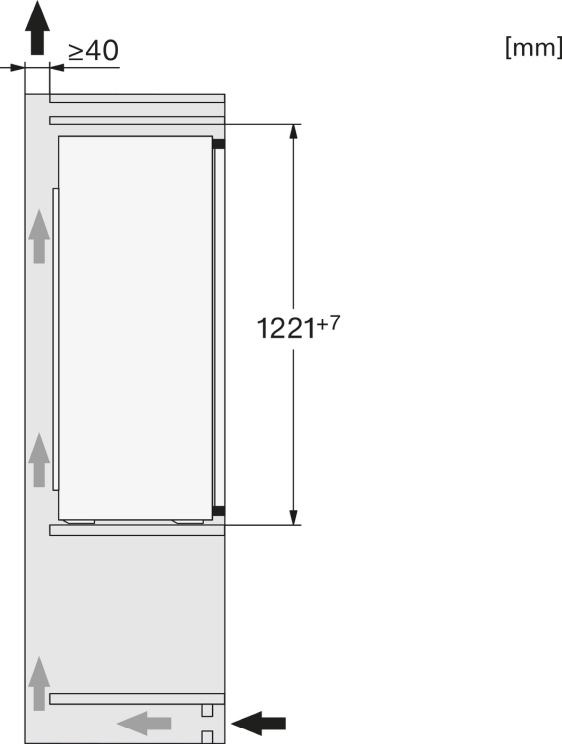 Miele K 7314 E Einbau-Kühlschrank 