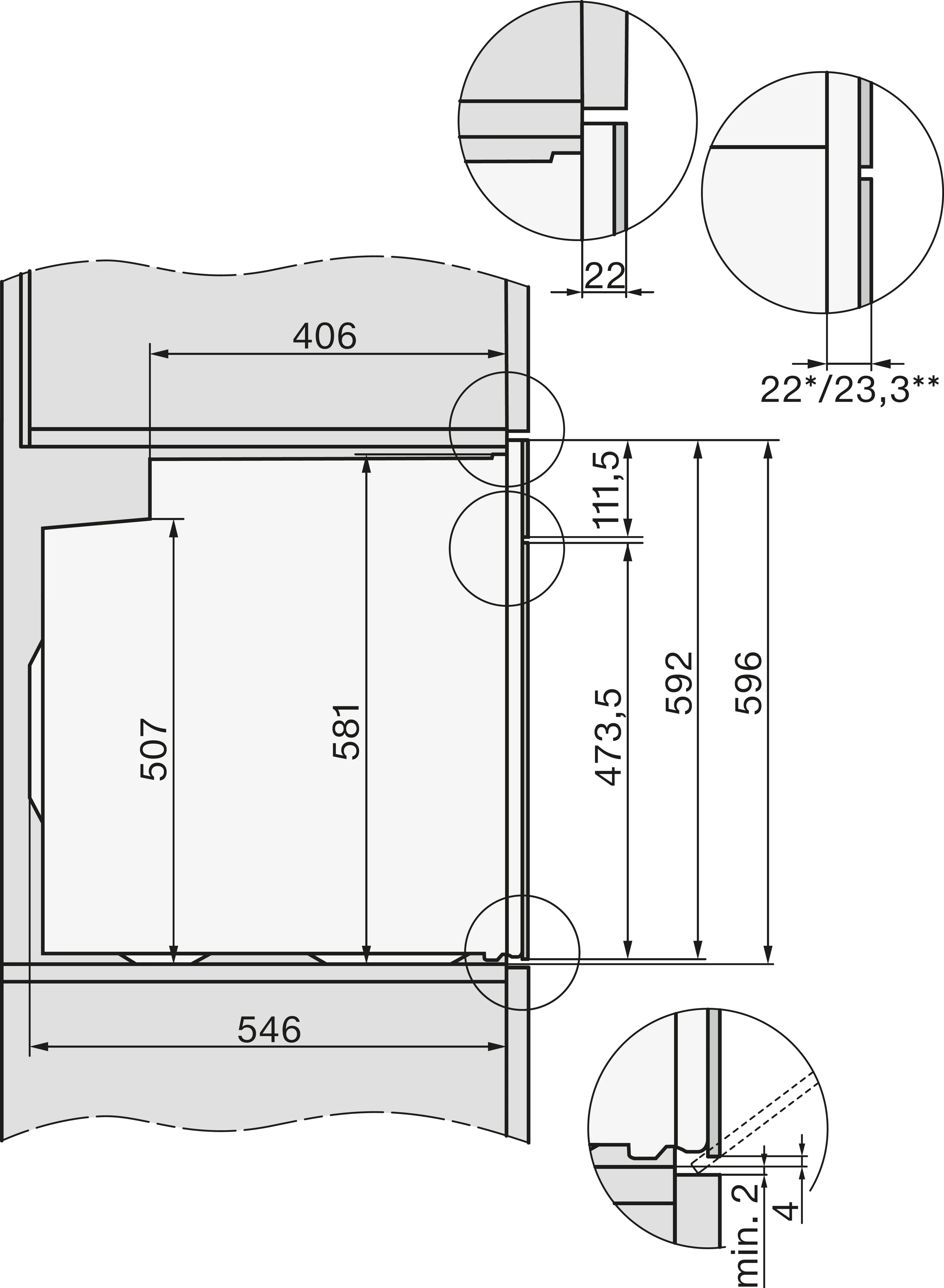 Miele H 2455 E Active Einbau-Herd Brillantweiß