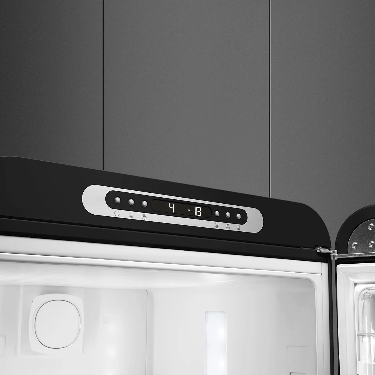 Smeg FAB32RBLM6 Stand-Kühl-Gefrierkombination Schwarz