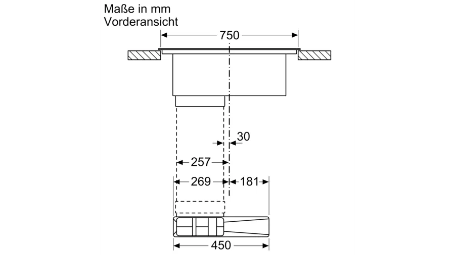 Siemens EX877LX57E Muldenlüftung Schwarz