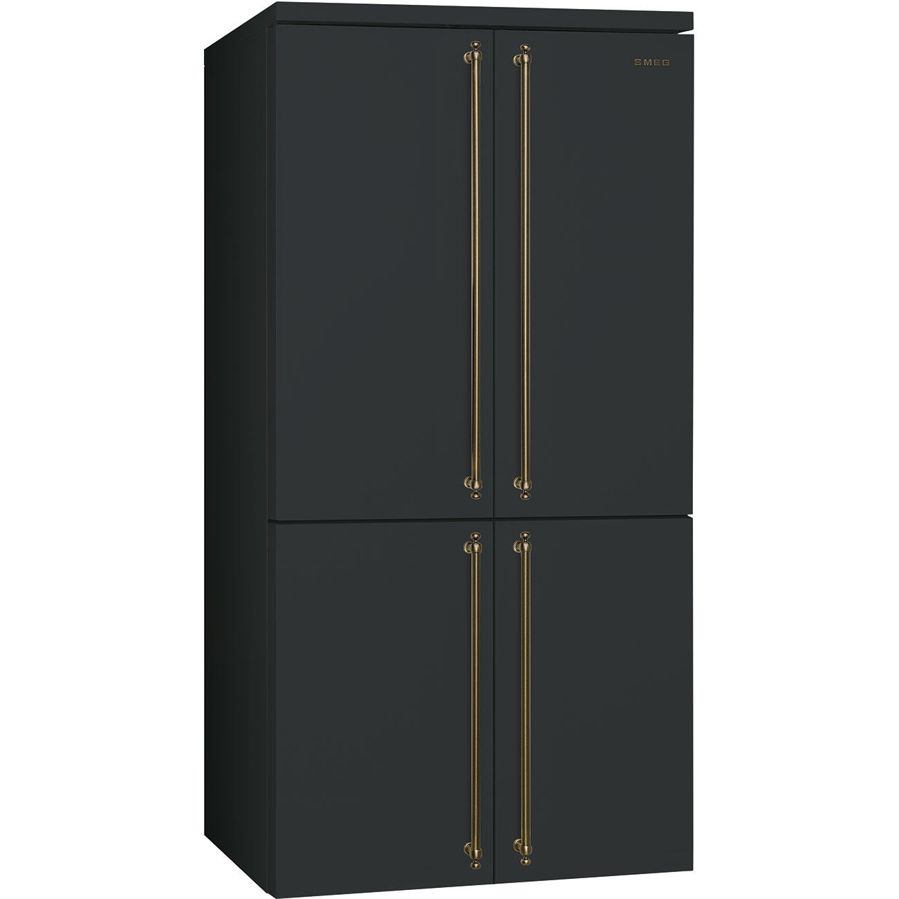 Smeg FQ60CAO5 Side-by-Side Stand Kühl-/Gefrierkombination Anthrazit