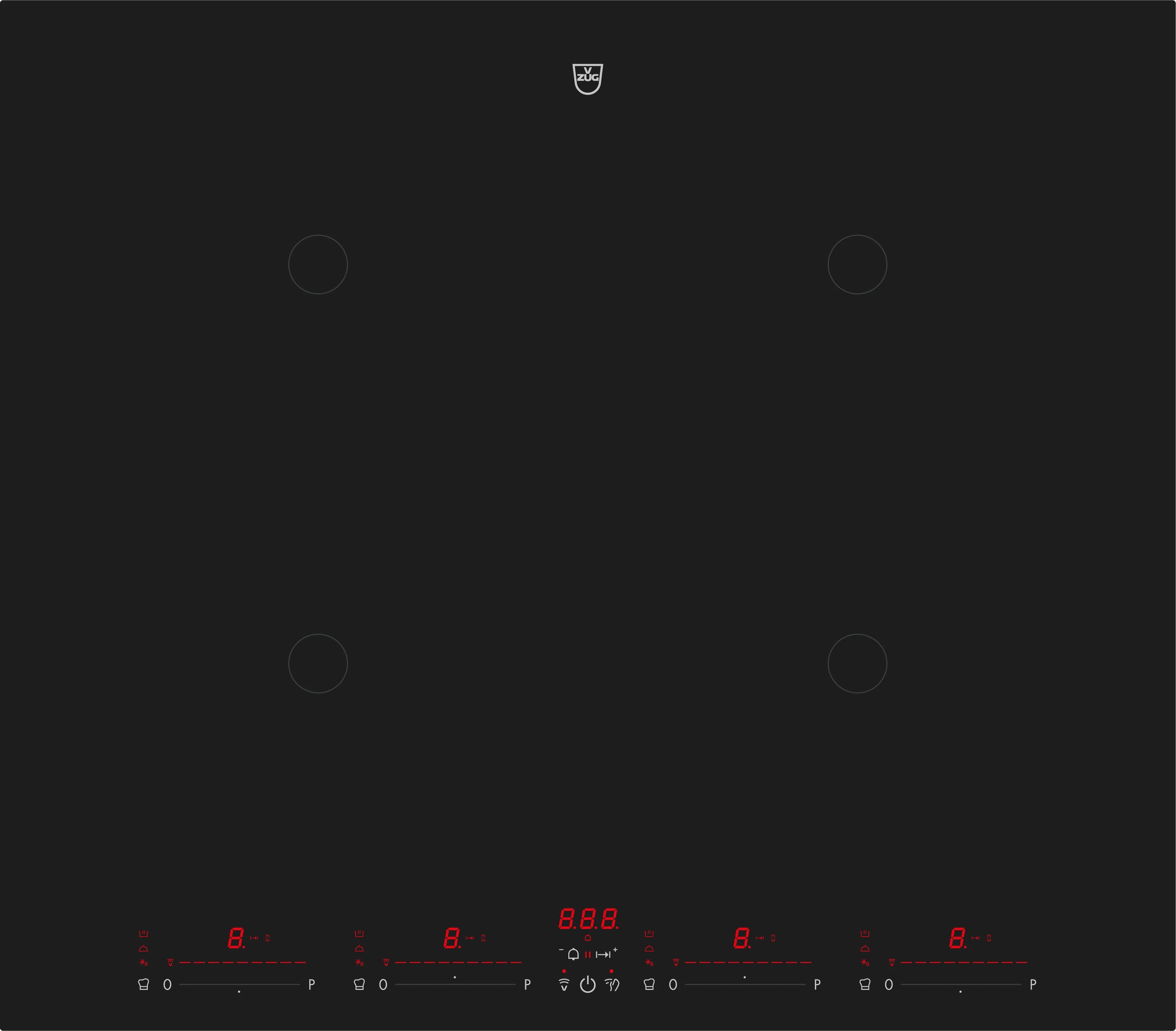 V-ZUG 3111500010 CookTop V4000 I604 Herdunabhängiges Induktionskochfeld BlackDesign