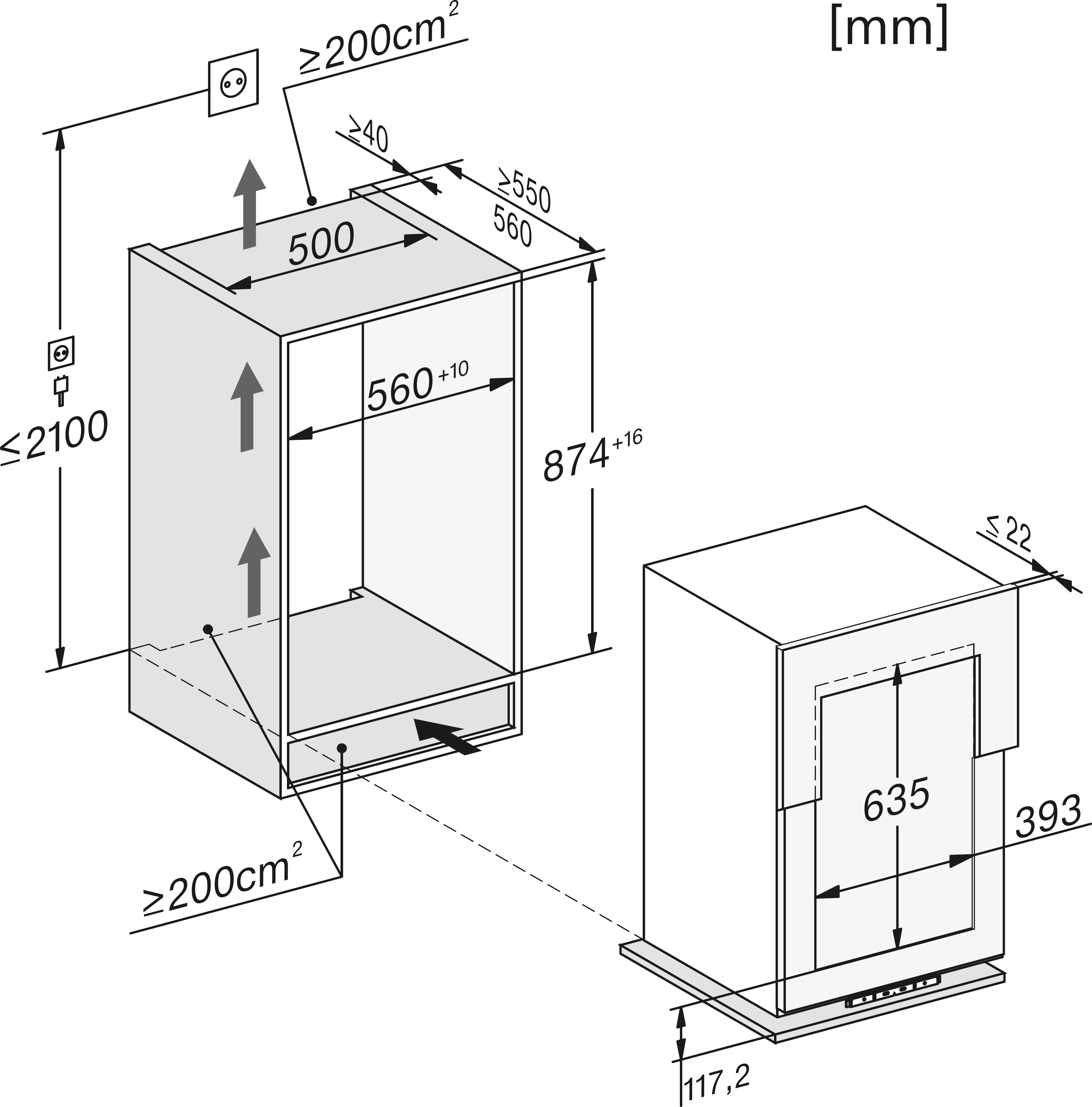 Miele KWT 6422 i-1 Einbau-Weintemperierschrank