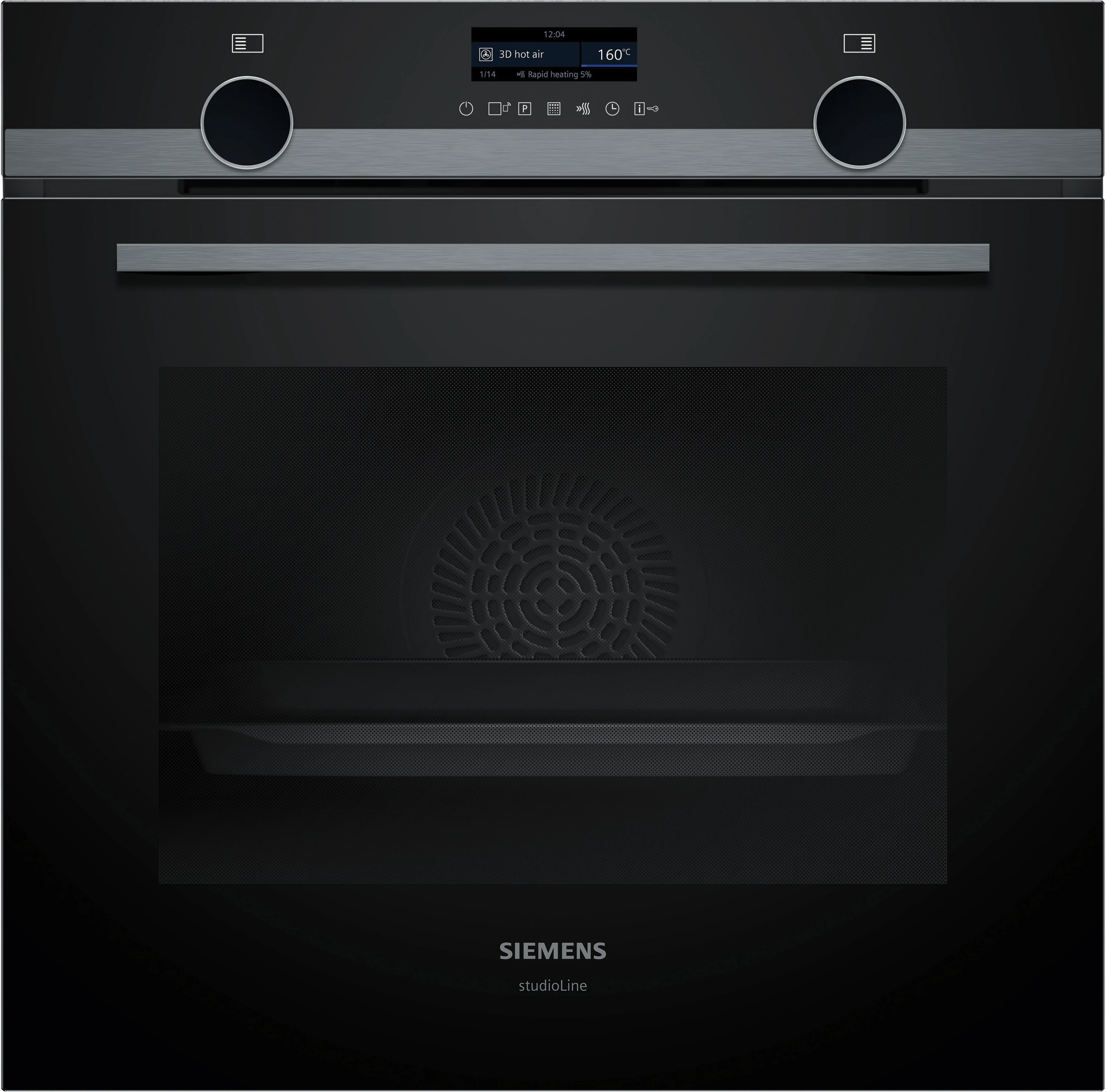 Siemens studioLine HB479G5A7F Einbau-Backofen Schwarz